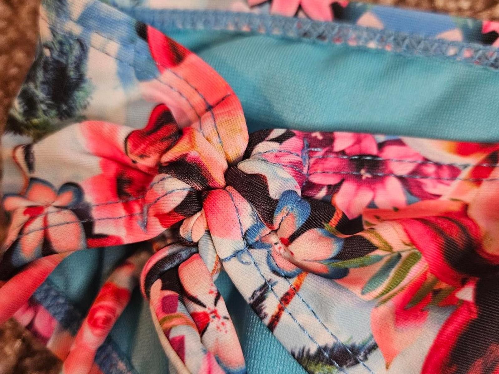 Catalina Catalina Floral Print Swim Bikini Bottom - Adjustable Sides Size ONE SIZE - 3 Thumbnail