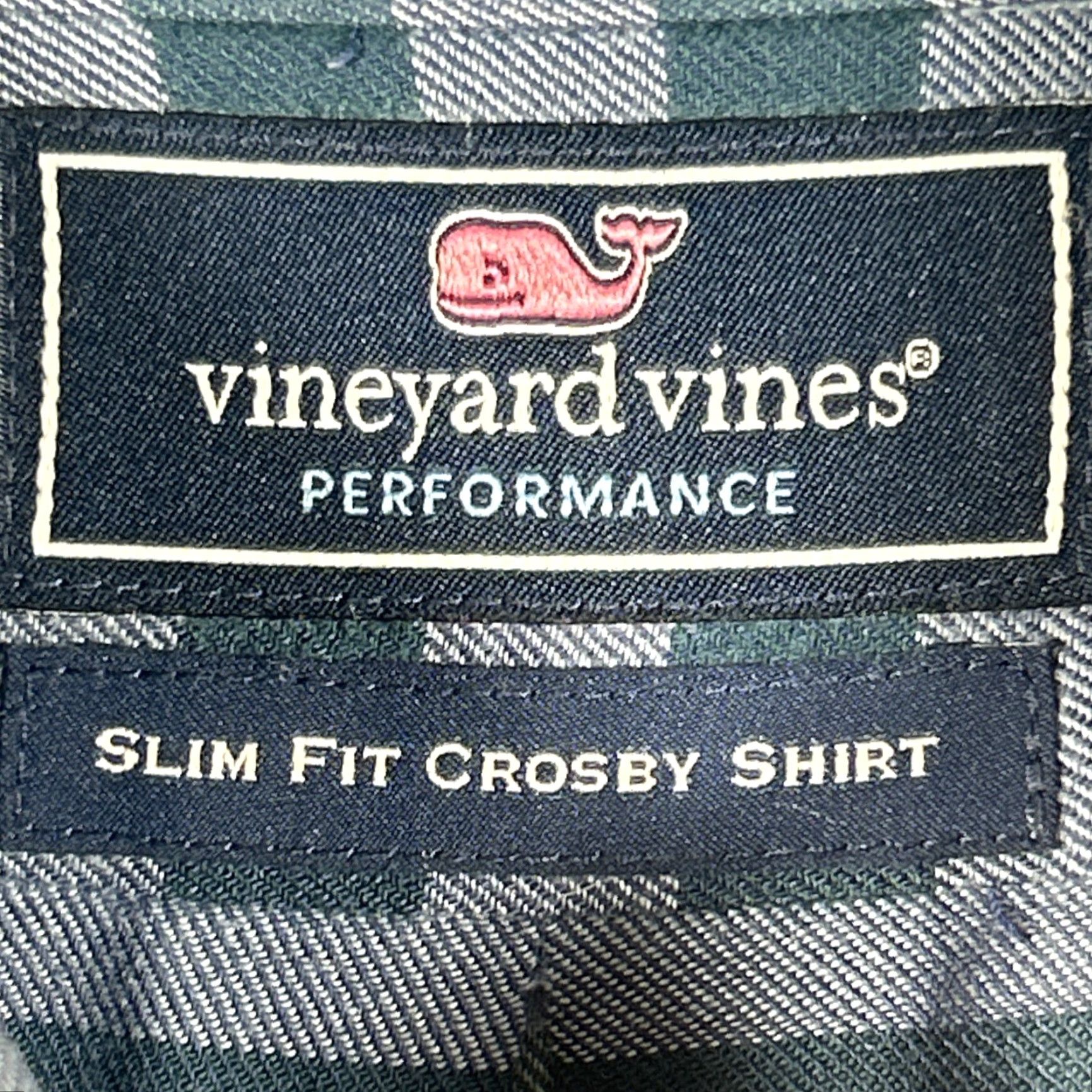 Vineyard Vines Vineyard Vines Shirt Mens XL Button-Down Crosby Performance Slim Fit Blue Plaid Long Sleeve Casual Shirt Size US XL / EU 56 / 4 - 3 Thumbnail