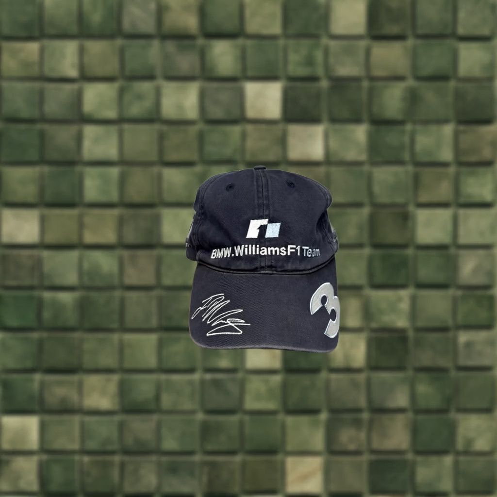 BMW VINTAGE BMW Williams F1 Team Pablo Montoya #3 racing Cap One Size Os Mens Blue Baseball Cap 90s Cars Racing BMW Williams F1 Team Mens Os Blues Size ONE SIZE - 1 Thumbnail