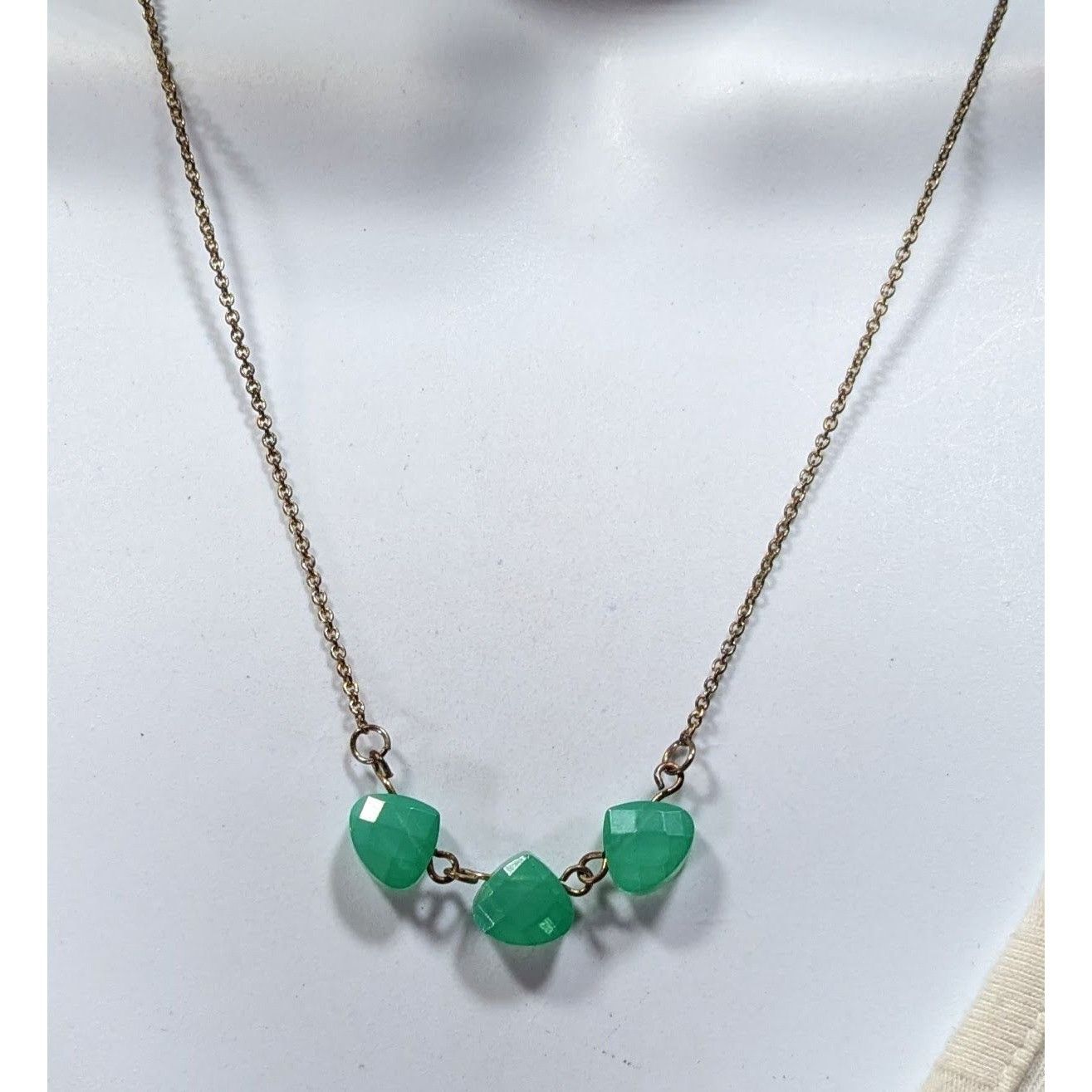 Other Charming Charlie Minimalist Green Faceted Gem Necklace Size ONE SIZE - 4 Thumbnail