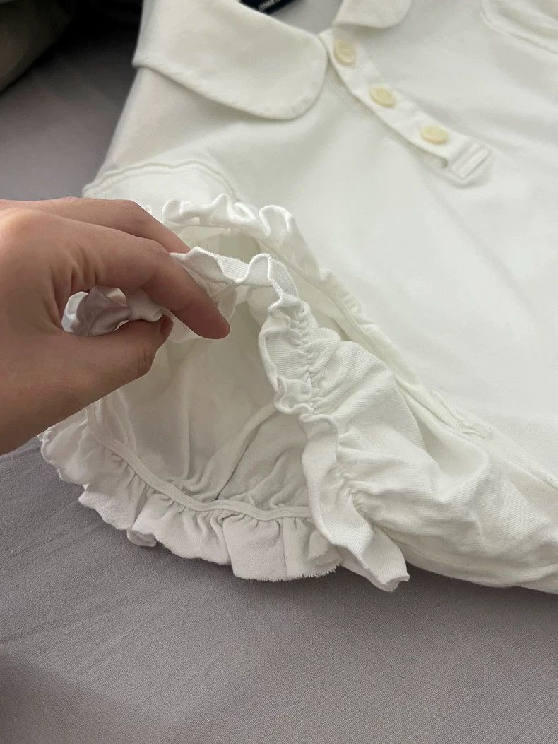 Comme des Garcons Comme Des Garcons White gold ingot collar short sleeved s Size M / US 6-8 / IT 42-44 - 5 Thumbnail