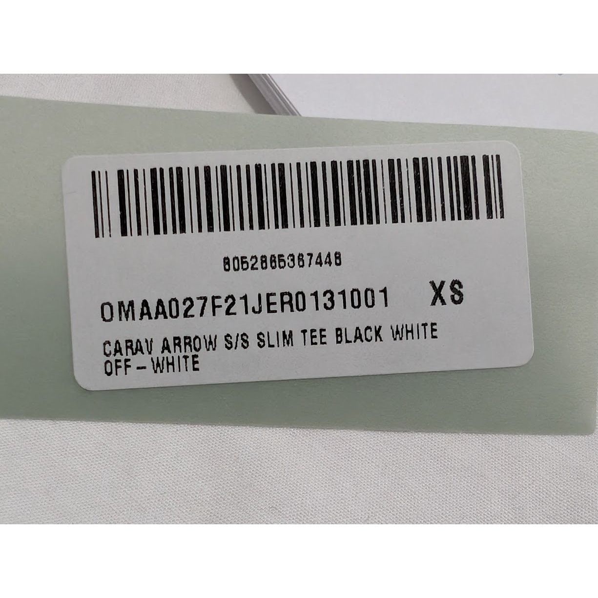 Off-White o1rshd1 Q:2 / Carav Arrow S/S Slim Tee in Black/White Size US XS / EU 42 / 0 - 21 Thumbnail