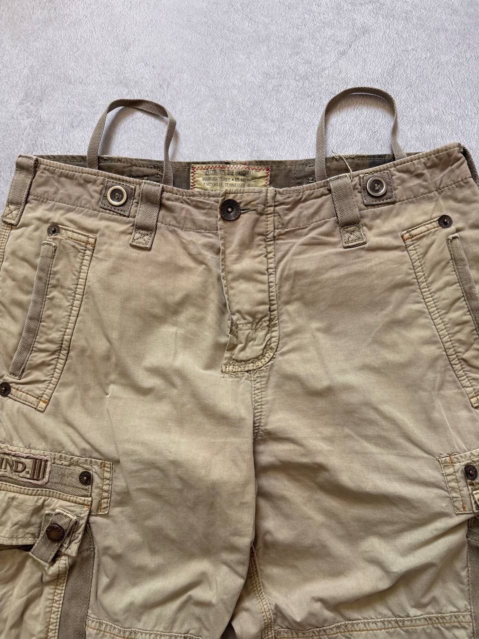 Alpha Industries Alpha Industries Cargo Shorts Faded Dirty Military Style Size US 32 / EU 48 - 5 Thumbnail