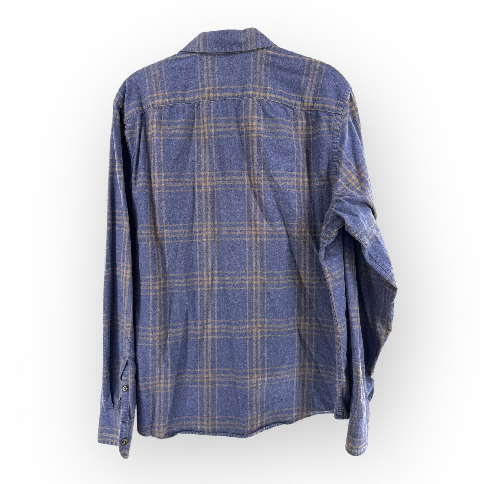 UNTUCKit UNTUCKit Radford Flannel Shirt Men's L Slim Fit Blue Plaid Size US L / EU 52-54 / 3 - 3 Thumbnail