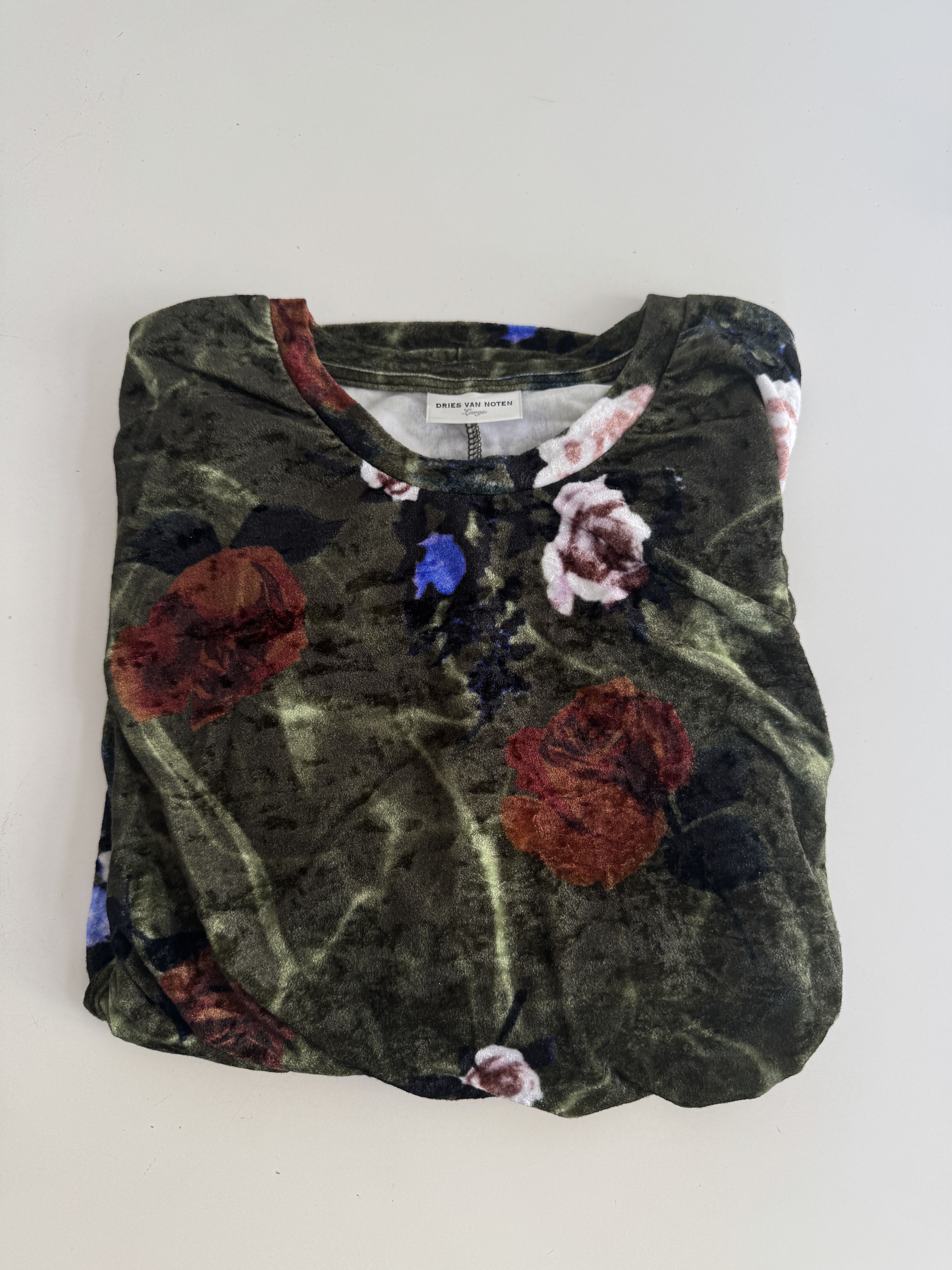 Dries Van Noten Dries Van Noten Long-Sleeve Velvet Top Size L / US 10 / IT 46 - 6 Thumbnail