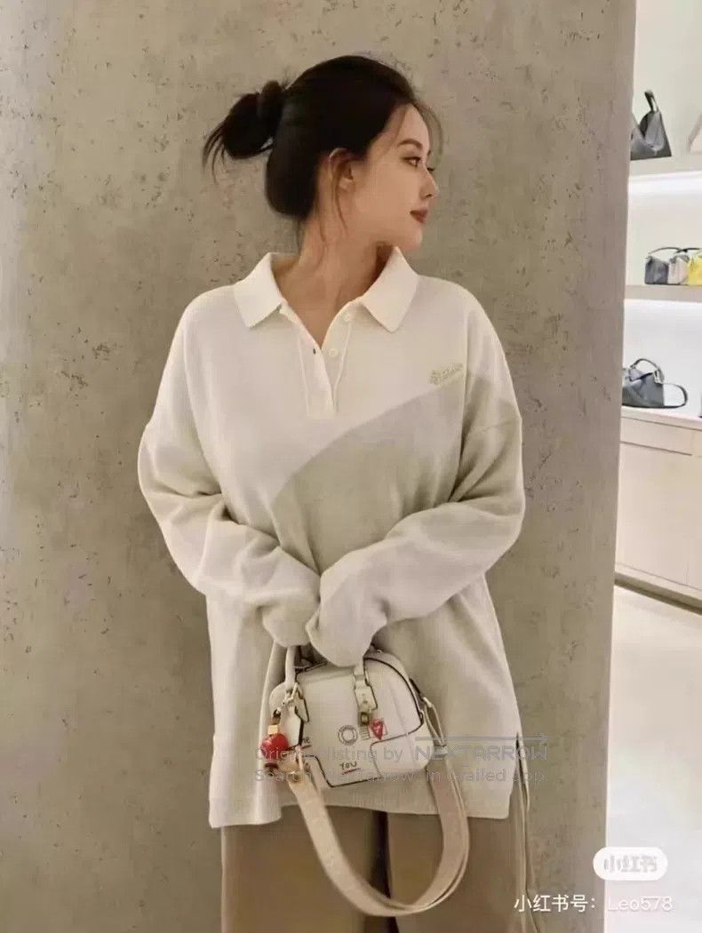 Loewe Loewe Polo neck sweater mixed color metallic logo knitwear Size M / US 6-8 / IT 42-44 - 7 Thumbnail
