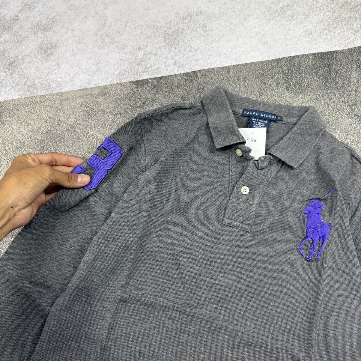 Polo Ralph Lauren POLO RALPH LAUREN grey long poloshirt Size US M / EU 48-50 / 2 - 4 Thumbnail