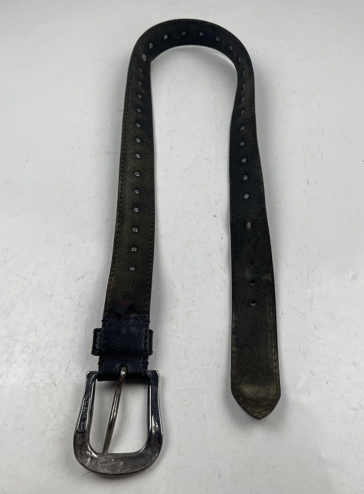 Japanese Brand rare design made in italy studded leather belt tc36 Size 36 - 9 Thumbnail