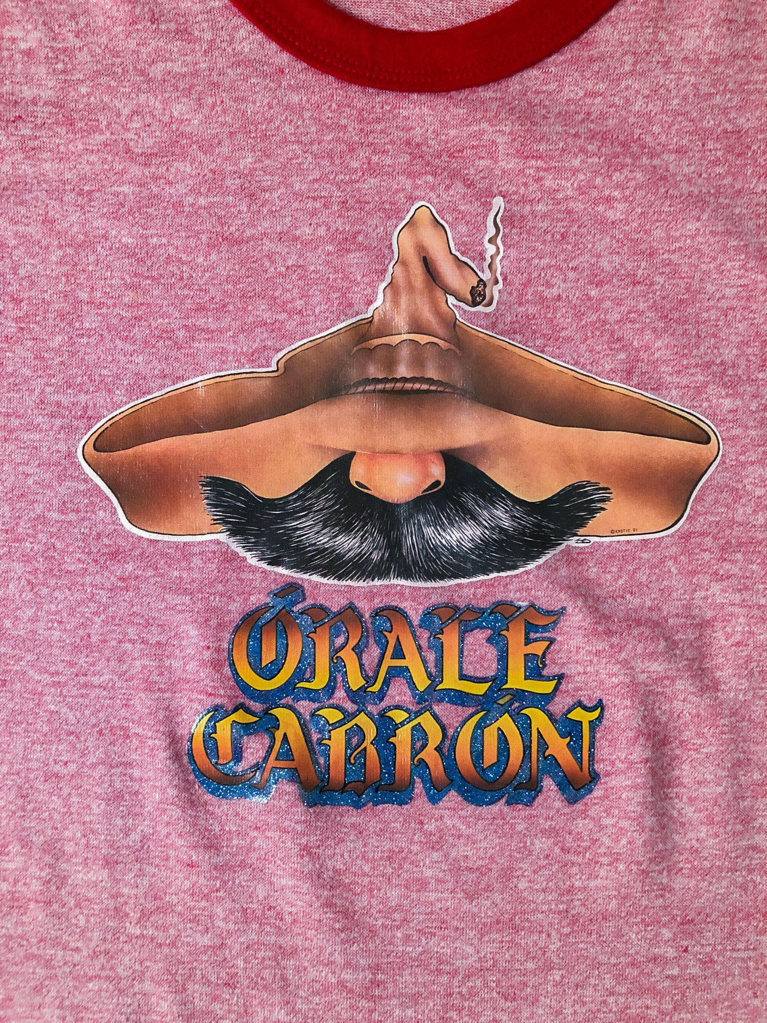 Russell Athletic × Vintage 1981 Single Stitch Faded Oracle Cabron Cigar Ringer T-Shirt Size US L / EU 52-54 / 3 - 1 Thumbnail