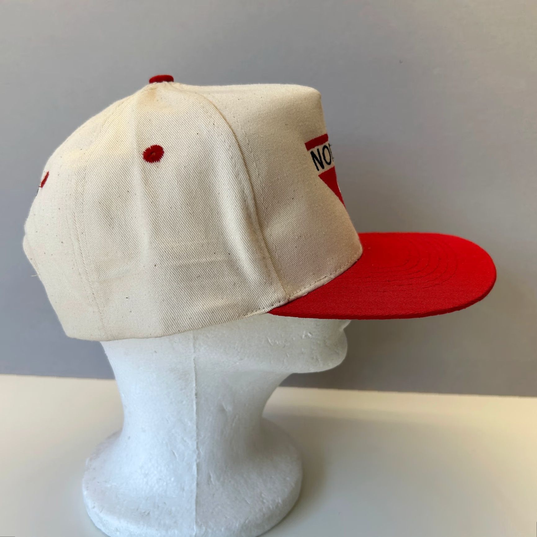 Vintage VINTAGE KC COLLECTIONS Monterey Chemical Company Snapback Hat Beige Twill Baseball Cap Unisex Adults One Size Men Women Hats Size ONE SIZE - 4 Thumbnail