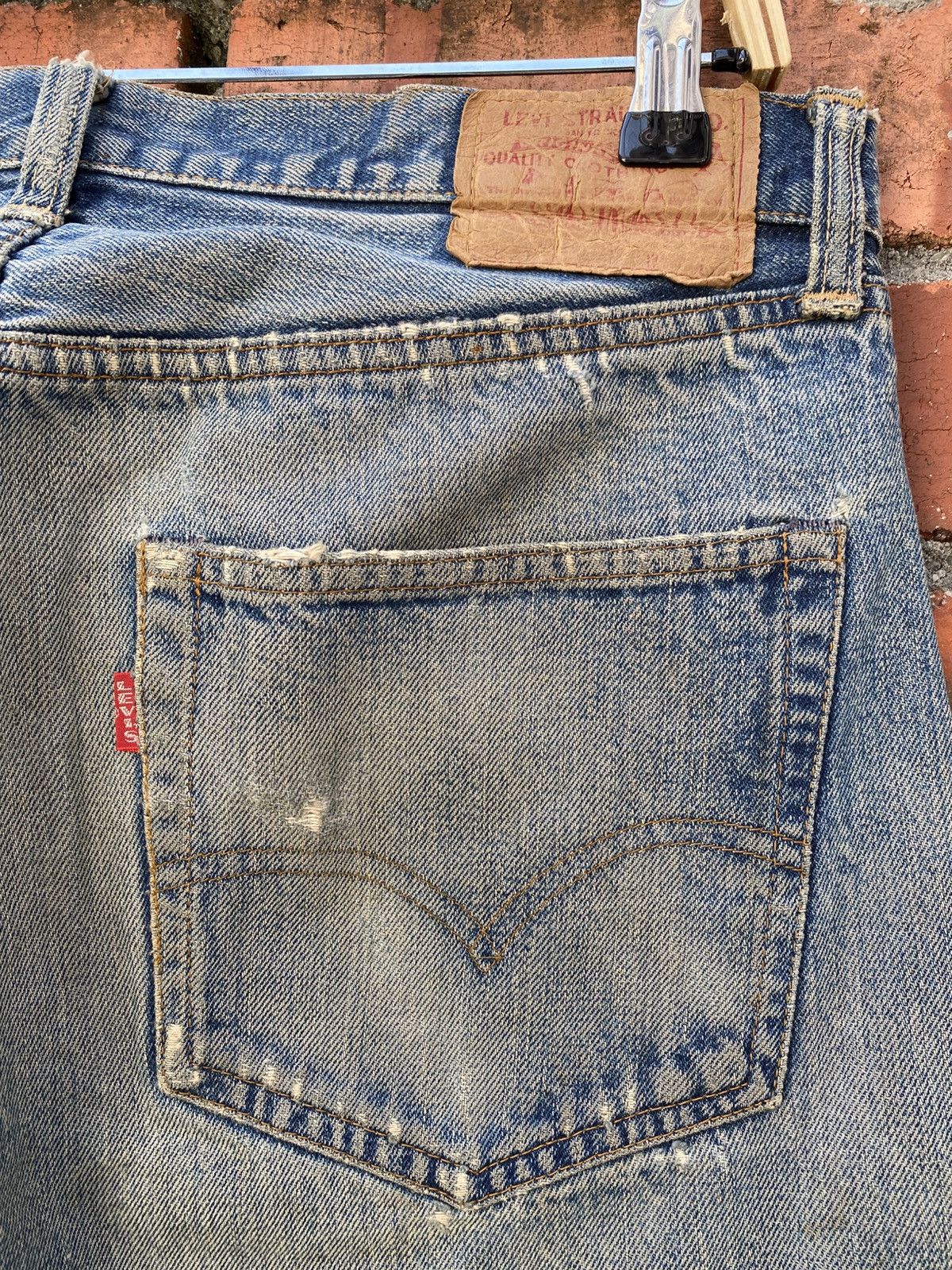 Levi's × Levi's Vintage Clothing × Vintage W33x28.5 Vintage levi's 501 redline 60s big E repaired Size US 33 - 7 Thumbnail