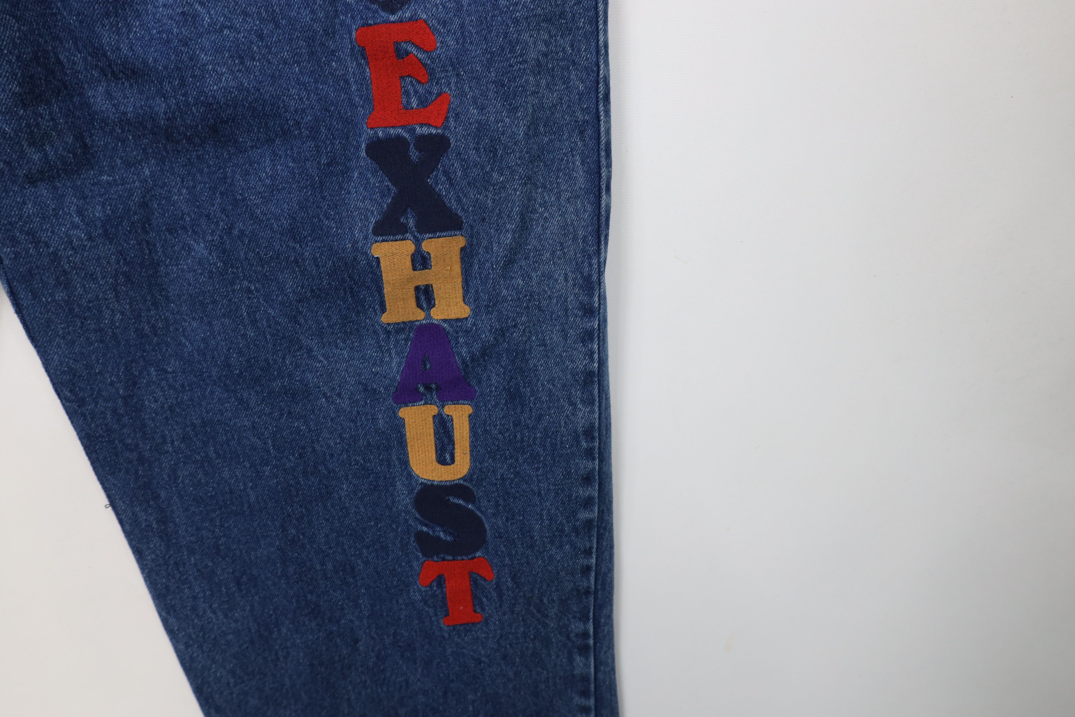 Vintage Deadstock Vintage 90s Streetwear Skateboard Jeans 8 Ball Size US 33 - 5 Thumbnail