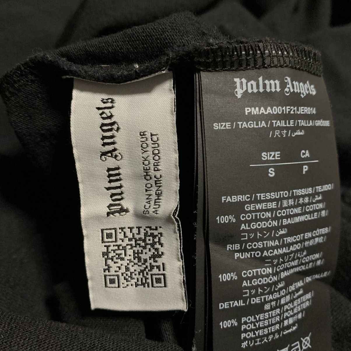 Palm Angels Palm Angels Small Star Graphic Black Tee Size US S / EU 44-46 / 1 - 5 Thumbnail