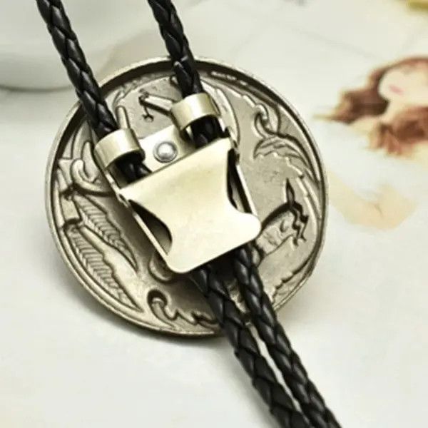 Cowboy Equipment Minami x Yuki Skull Head Leather Rope Bolo Tie Size ONE SIZE - 4 Thumbnail