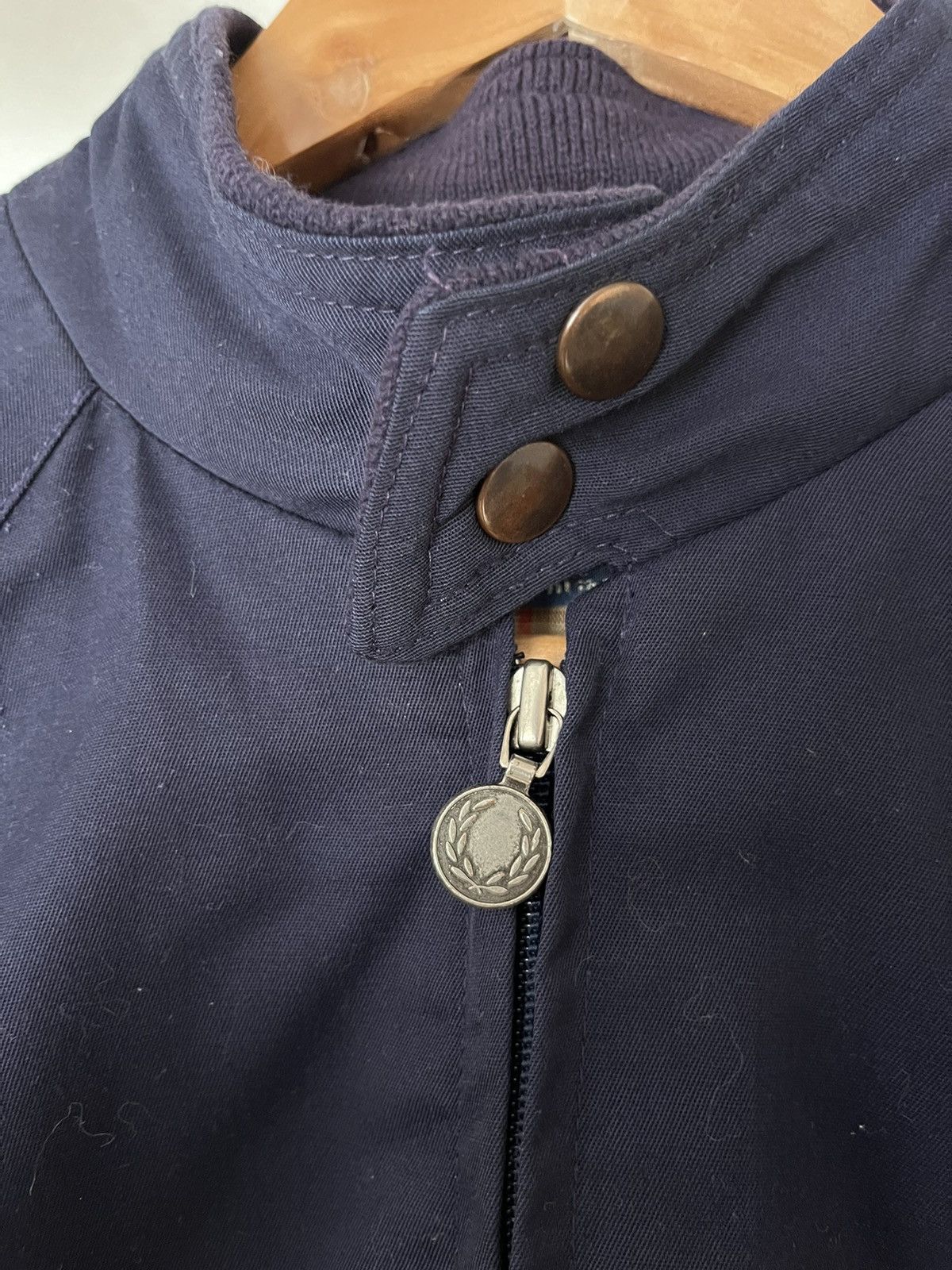 Fred Perry Vintage Fred Perry Made in England Navy Blue Jacket Size US M / EU 48-50 / 2 - 3 Thumbnail