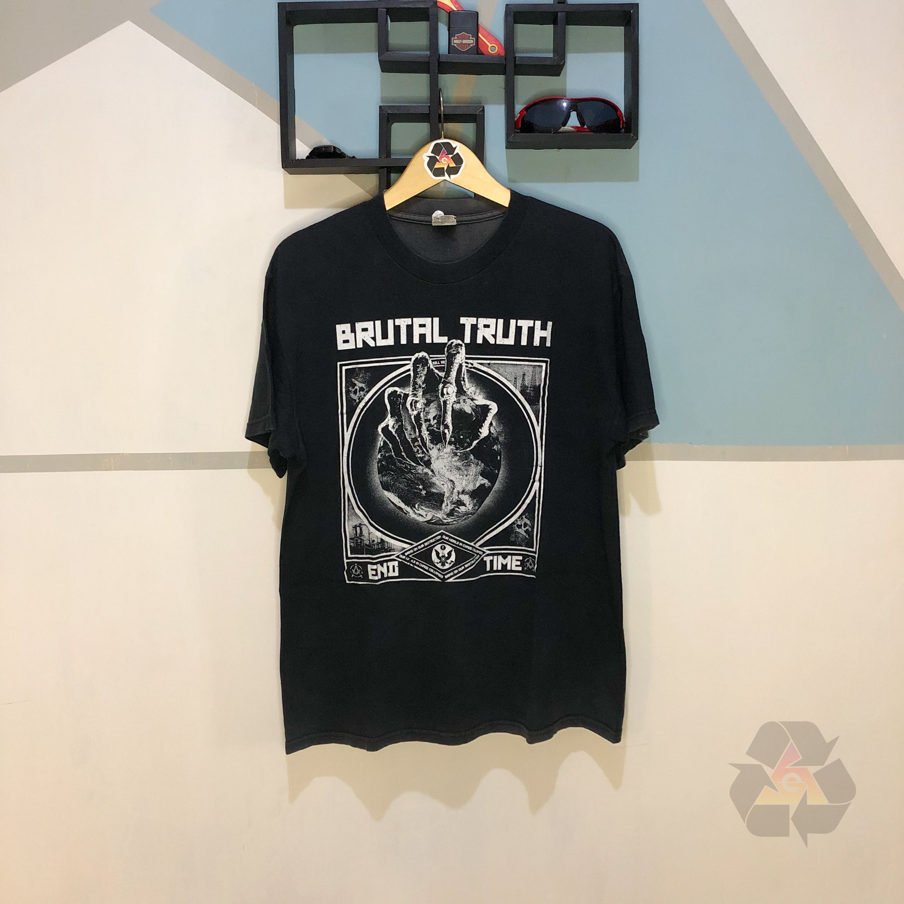 Band Tees Brutal Truth End Time T-Shirt Y2K Size US L / EU 52-54 / 3 - 2 Thumbnail