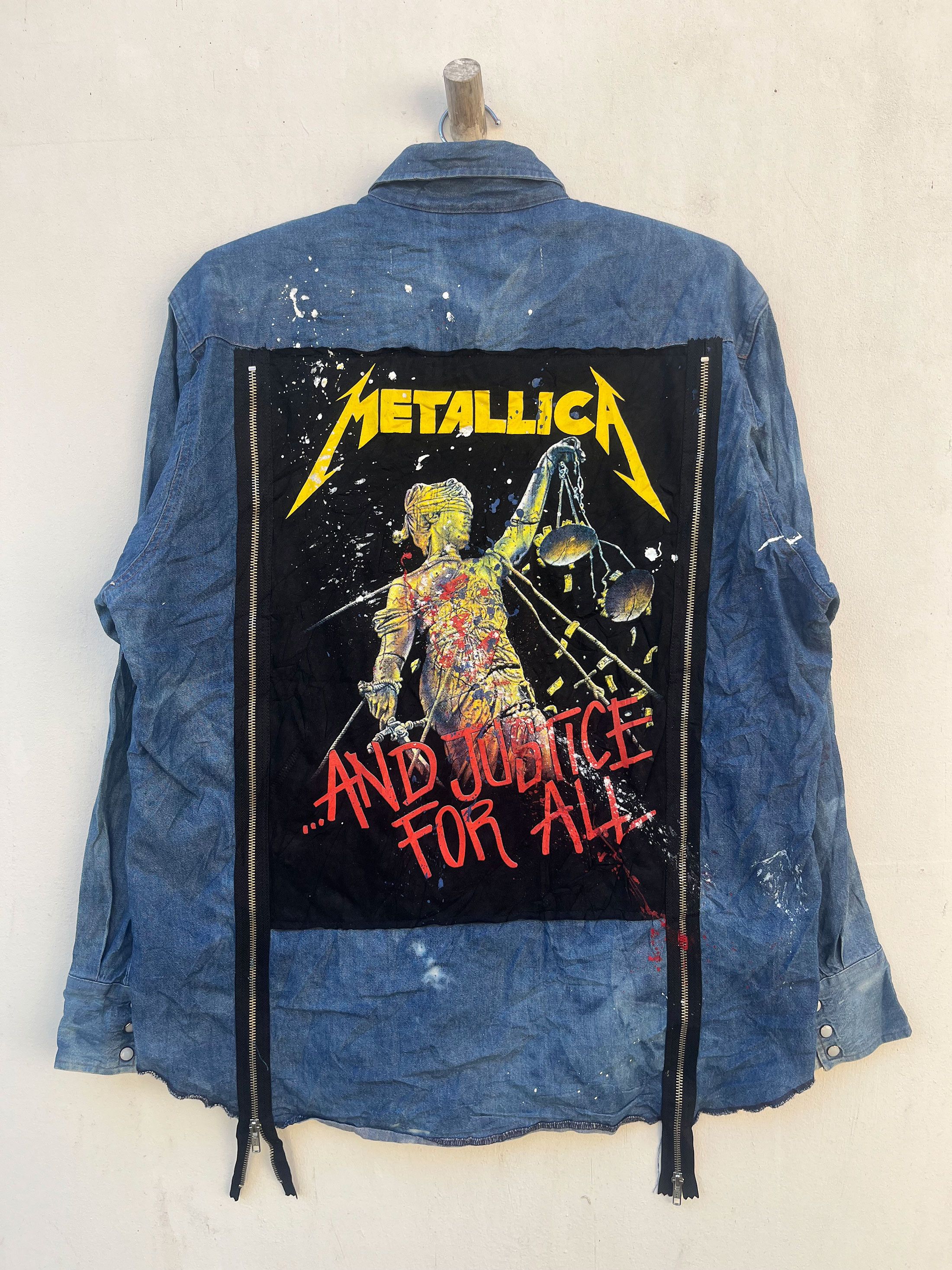 Japanese Brand Cote Nier Japan Craft Metallica Patches Zipper Denim Western Size US M / EU 48-50 / 2 - 5 Thumbnail