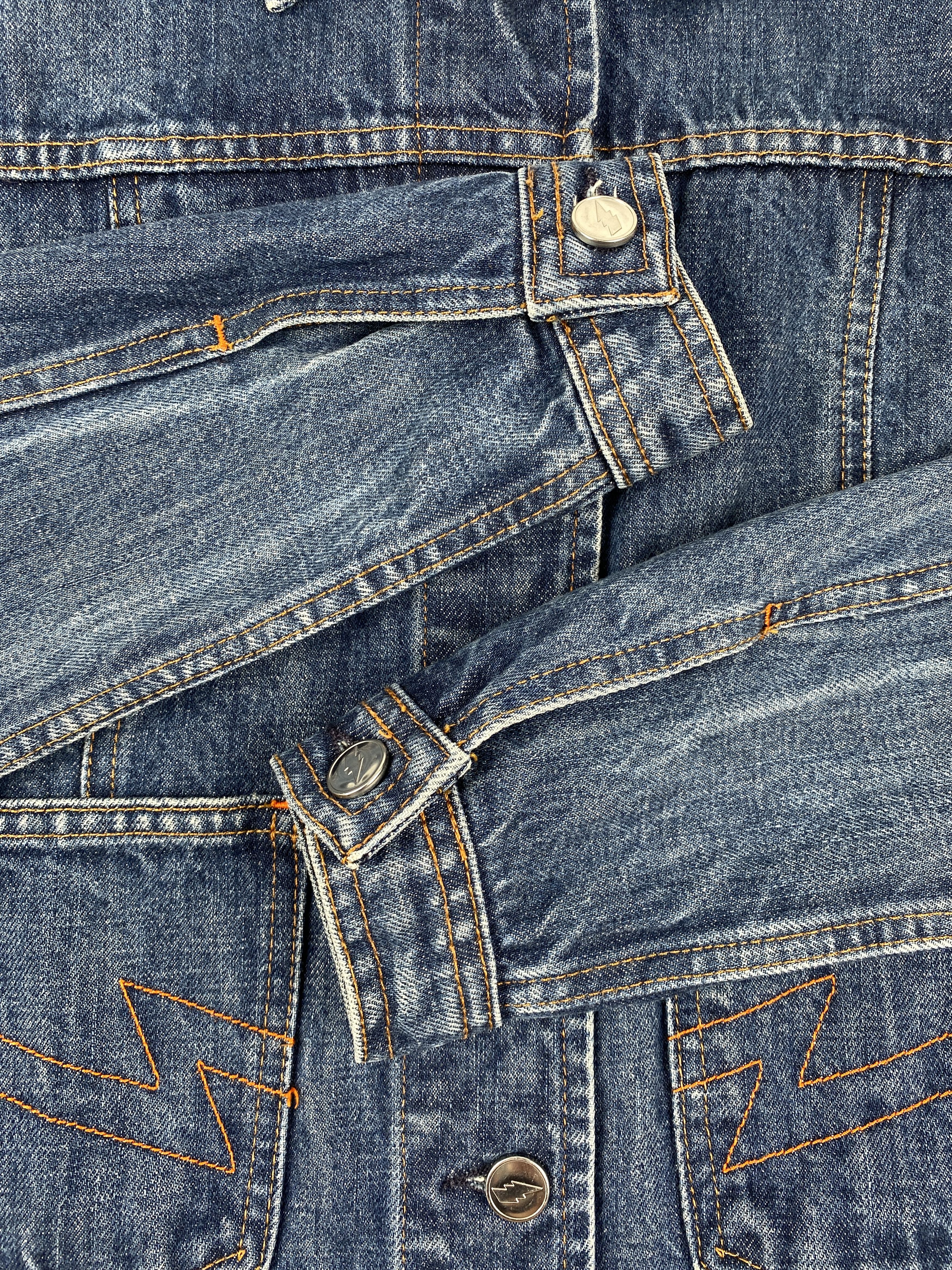 Walter Van Beirendonck Womens Cropped Two Pocket Denim Jacket Size S / US 4 / IT 40 - 10 Thumbnail