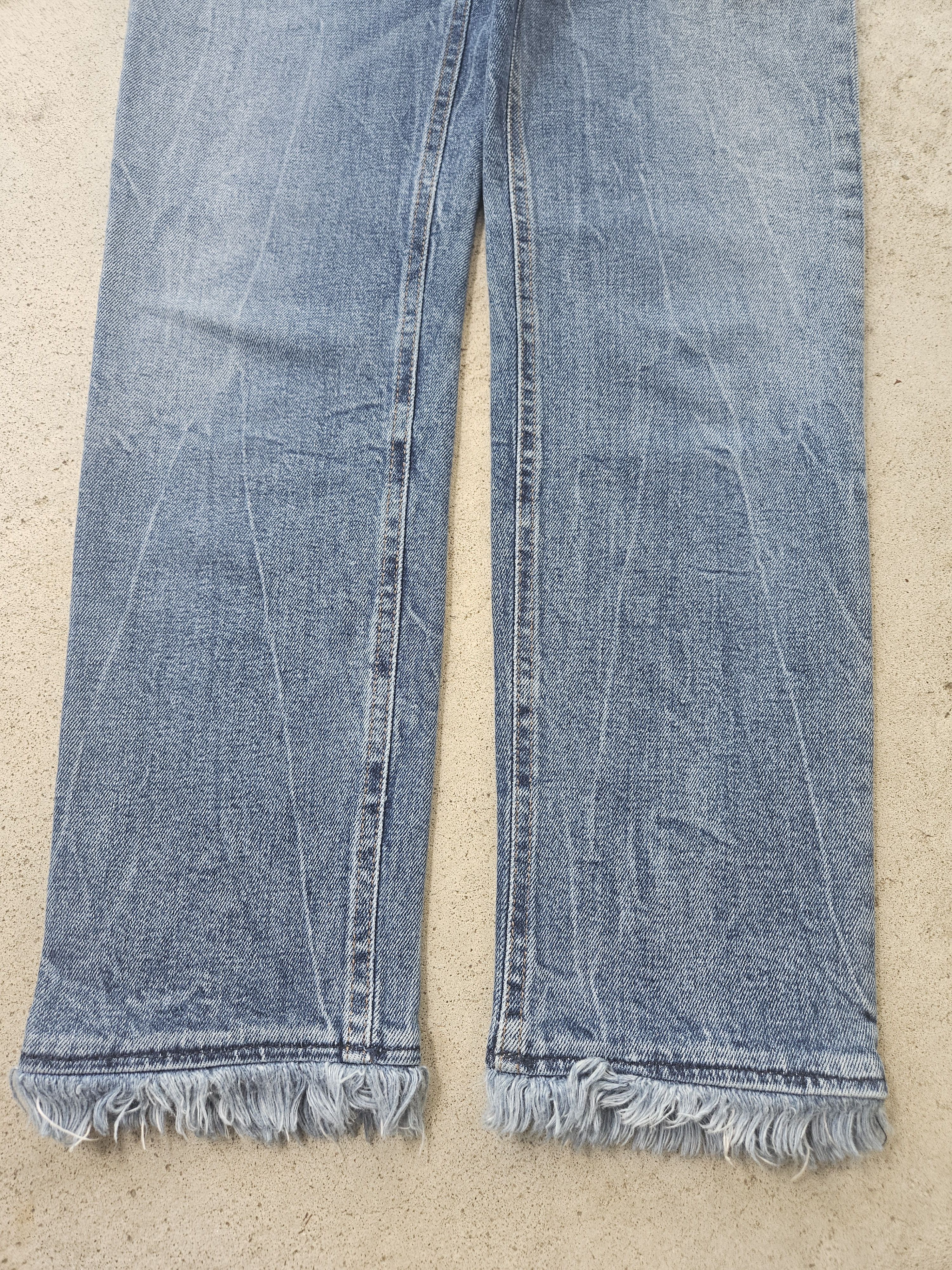 Acne Studios Row Fringe CLTVT Blue Denim Jeans Size US 26 / EU 42 - 5 Thumbnail