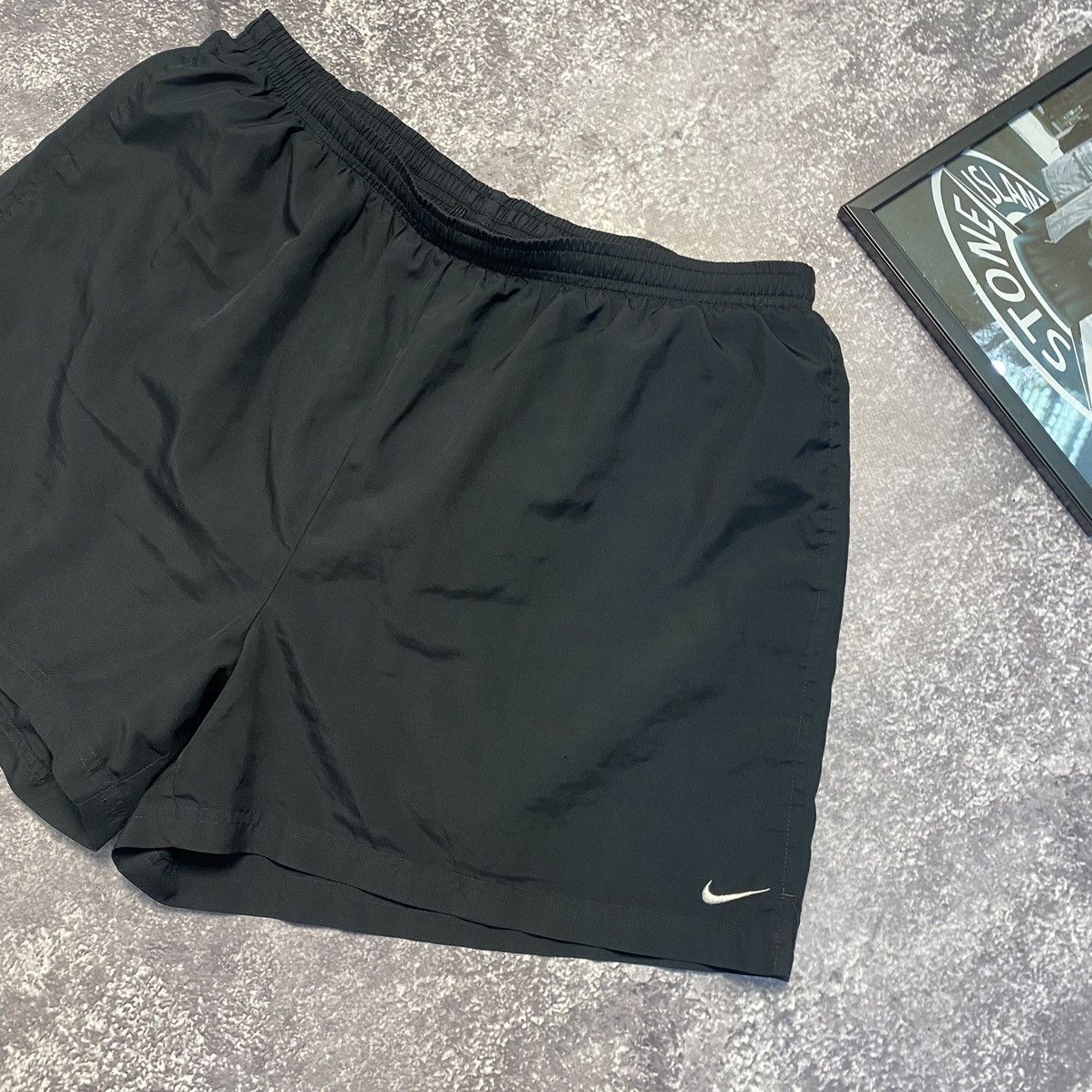 Nike Vintage Nike Small Swoosh Dri fit nylon sportswear shorts Size US 34 / EU 50 - 2 Thumbnail