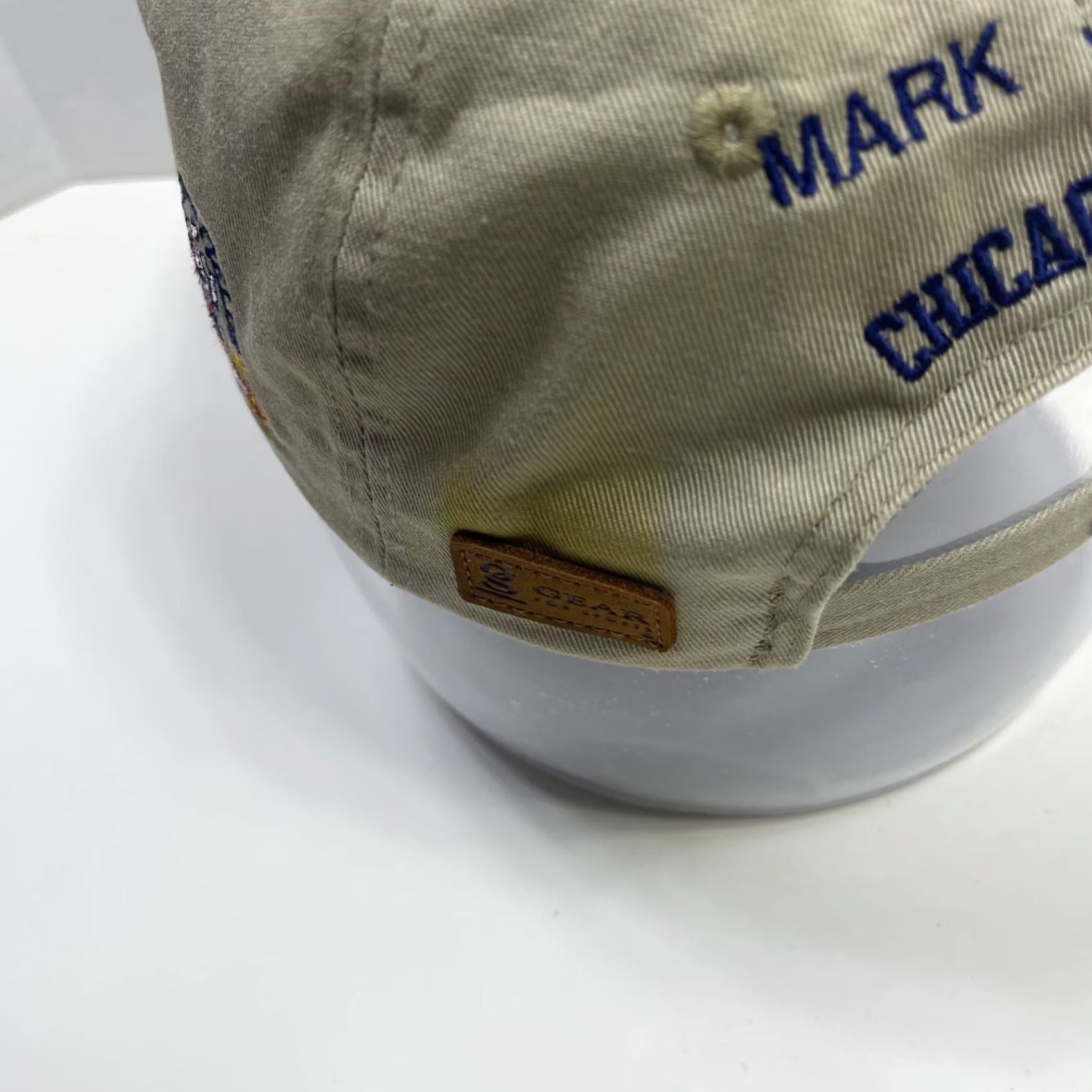 Vintage VINTAGE 2003 US Open Golf Hat Cap Beige Leather Patch Mark Jackson Chicago Illinois Mens One Size Adjustable Cotton Size ONE SIZE - 6 Thumbnail