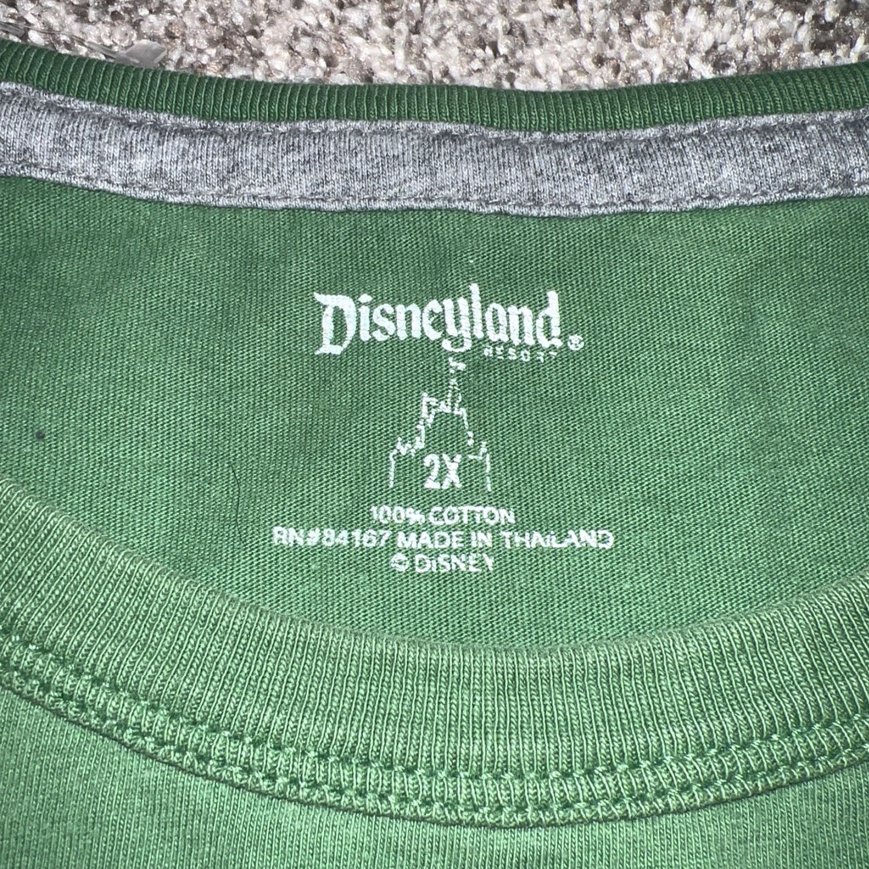 Disney Disney Land Green Embroidered T-Shirt Men 2XL Size US XXL / EU 58 / 5 - 3 Thumbnail