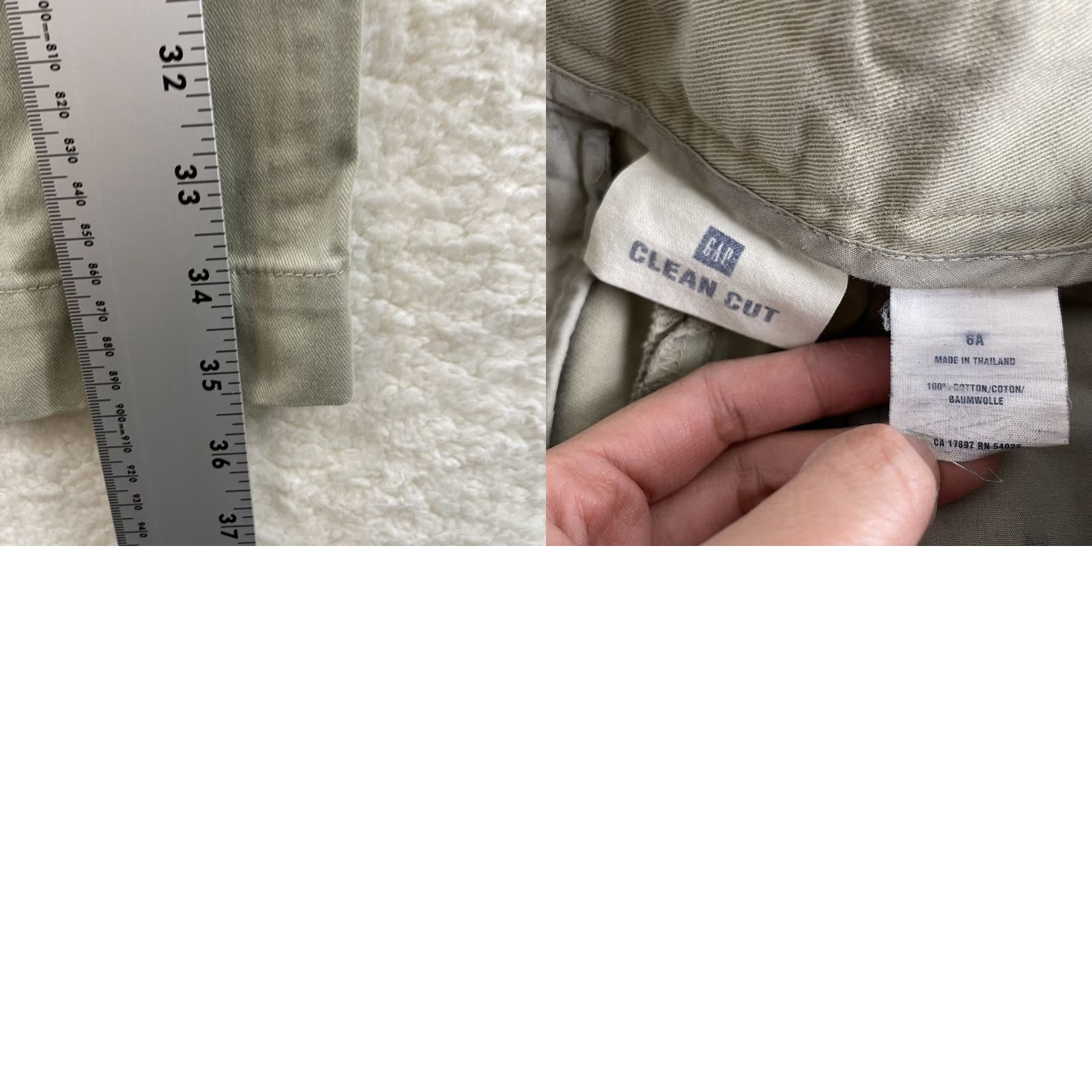 Gap VINTAGE Gap Pants Womens 8 Khaki Tan Relaxed Straight Leg Crop Ankle 28 Beige Cotton 90s Size 30" / US 8 / IT 44 - 8 Thumbnail