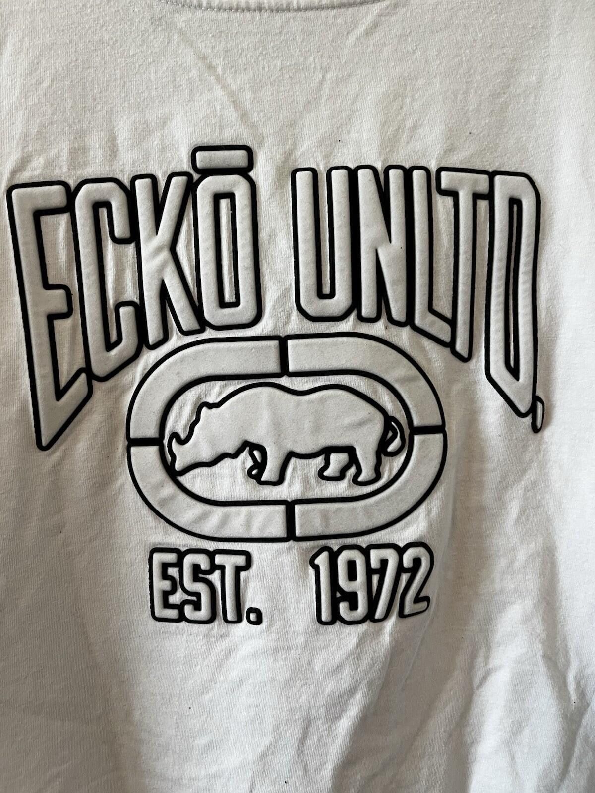Ecko Unltd. Vintage Ecko Unltd Rhino Graphic Logo T-Shirt White 2XL Size US XXL / EU 58 / 5 - 2 Thumbnail