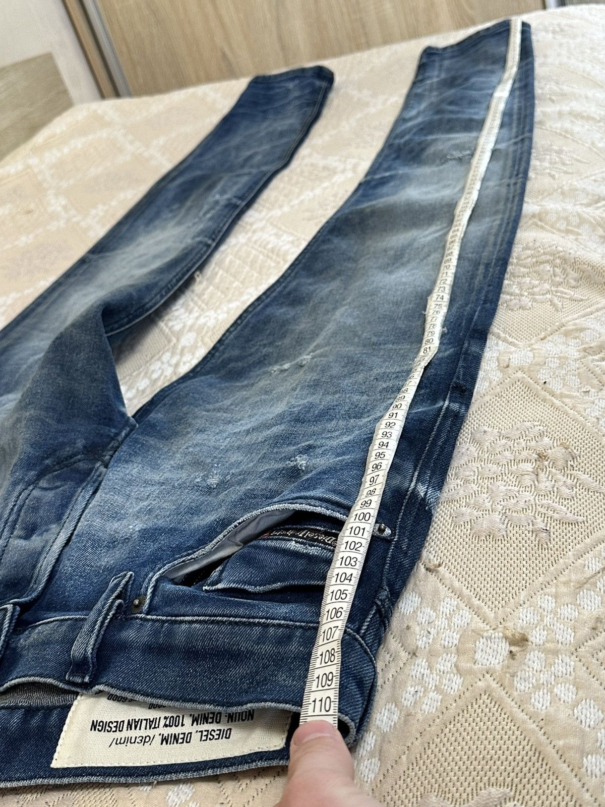 Diesel 🔥 Diesel Tepphar Vintage Denim Jeans Pants 29x34 Slim Skinny Size US 29 - 14 Thumbnail