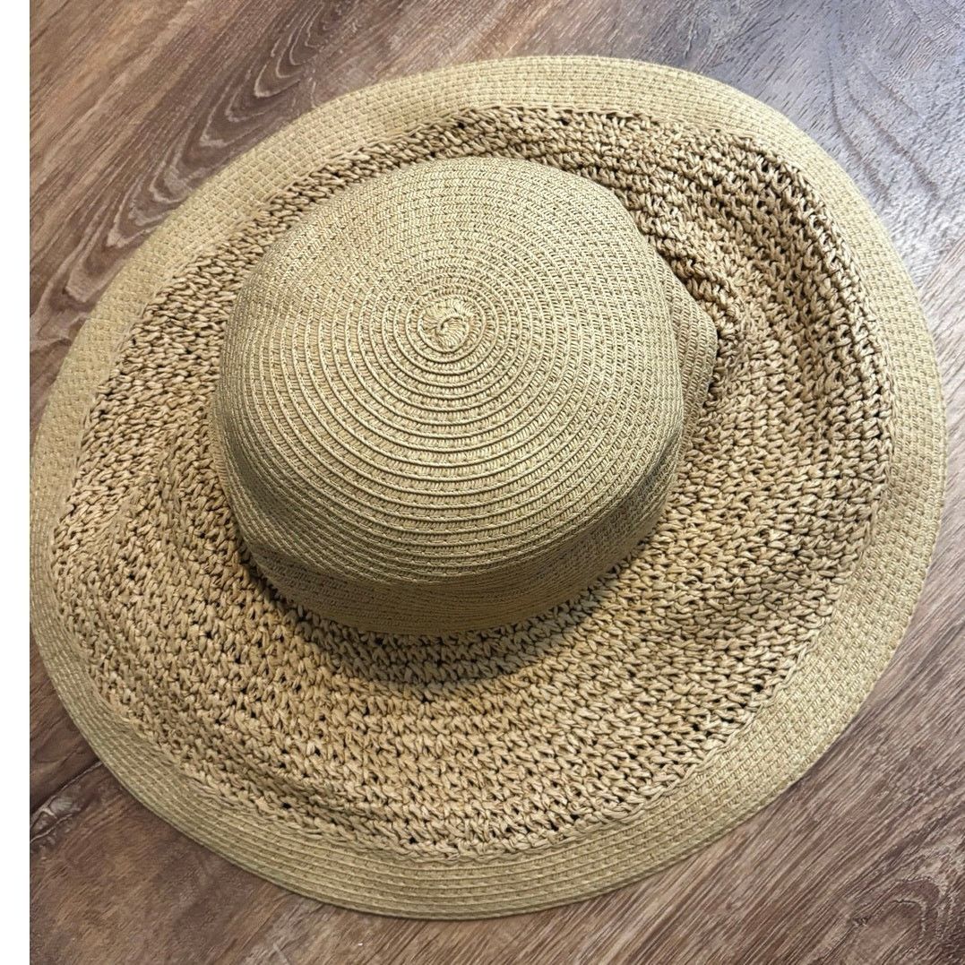 J.Crew NWT J.Crew Textured Summer Straw Hat In Dusty Dune Size ONE SIZE - 5 Thumbnail