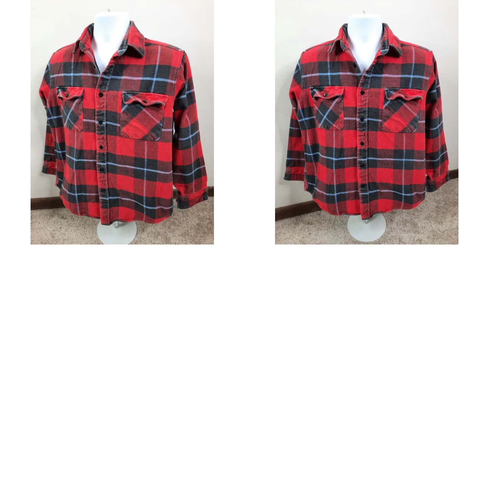 Vintage VINTAGE Greatland Shirt Plaid Flannel Button-Up Long Sleeve L Red Mens Size US L / EU 52-54 / 3 - 8 Thumbnail