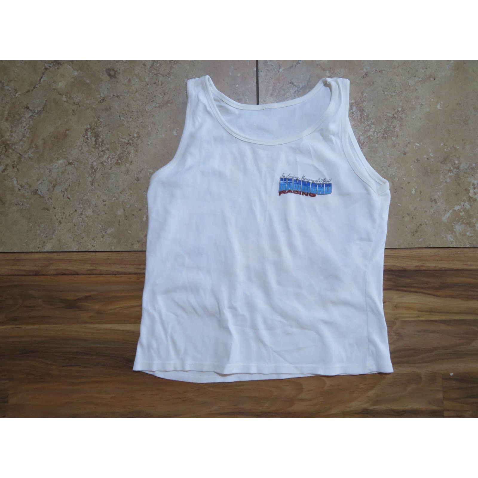 Other 90s April Hammond Racing Tank Top, Double-Sided Graphic Sz L Size L / US 10 / IT 46 - 7 Thumbnail