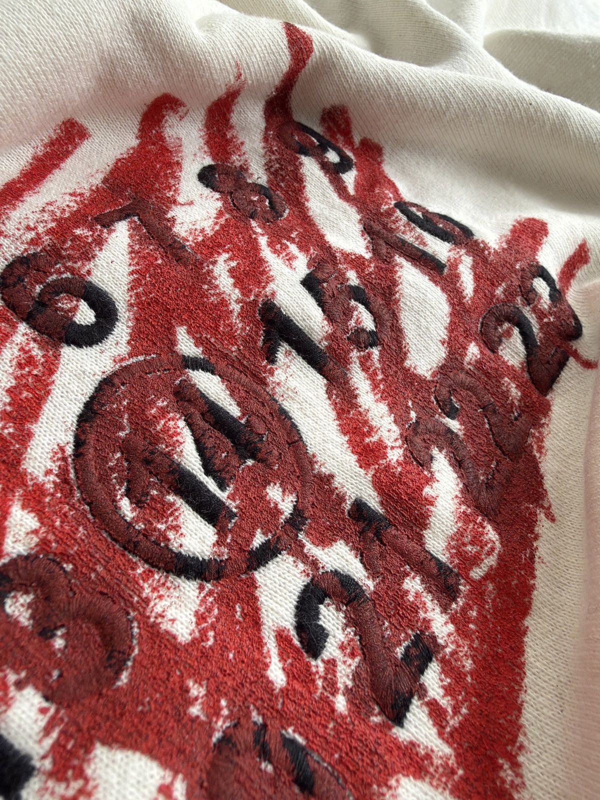 Maison Margiela Maison margiela scribble logo print hoodie Size US XL / EU 56 / 4 - 6 Thumbnail