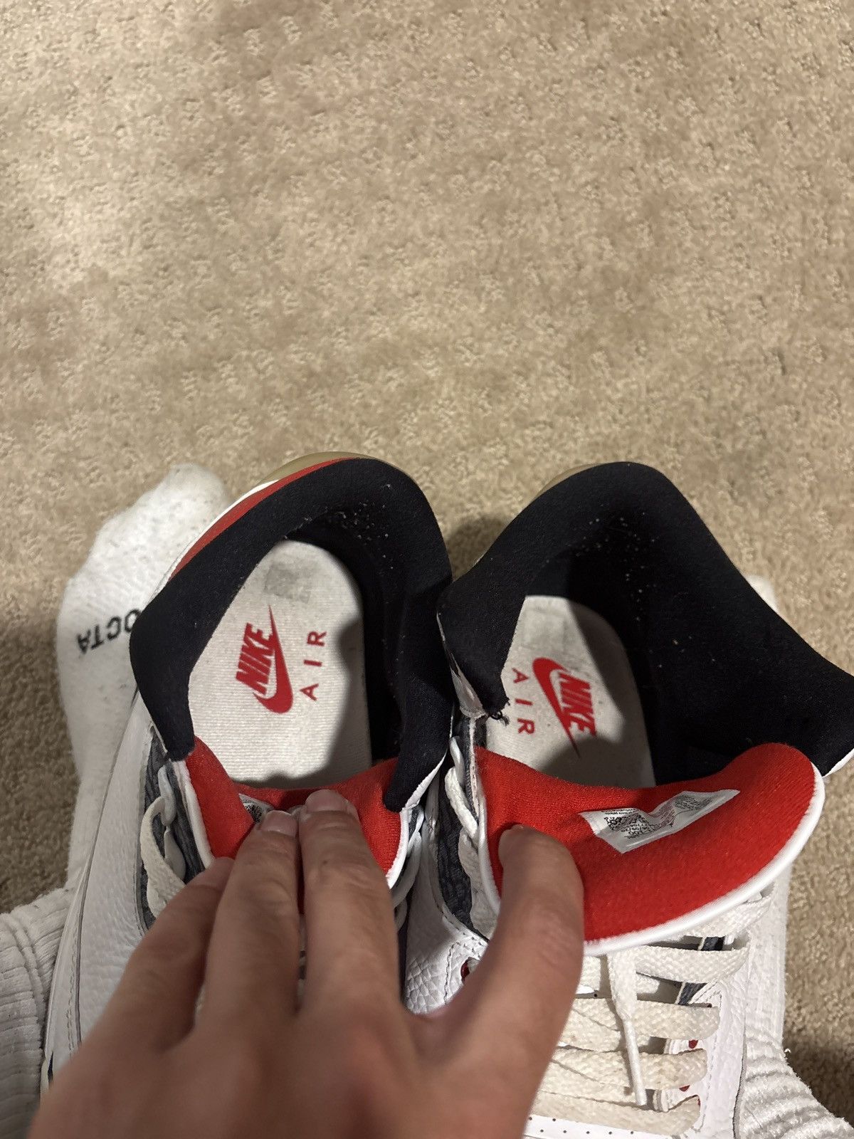 Jordan Brand Jordan 3 Fire Red Denim 2020 Size US 10.5 / EU 43-44 - 8 Thumbnail