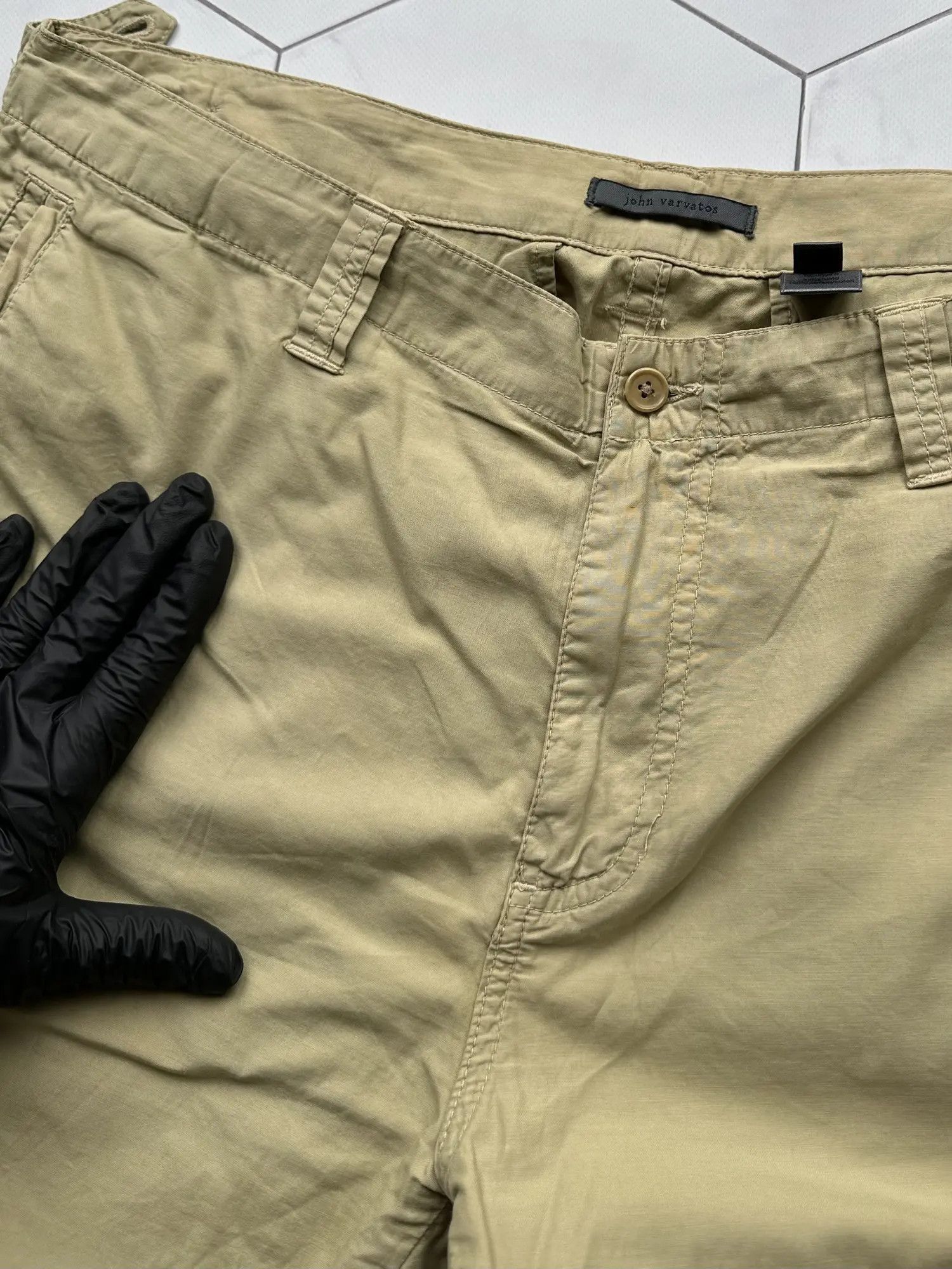 John Varvatos John Varvatos Vintage Cargo Pants (B121) Size US 36 / EU 52 - 4 Thumbnail