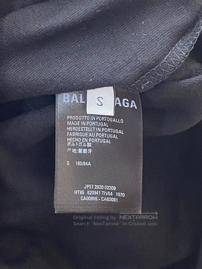 Balenciaga Balenciaga Black letter logo print short-sleeve, size S Size US S / EU 44-46 / 1 - 4 Thumbnail