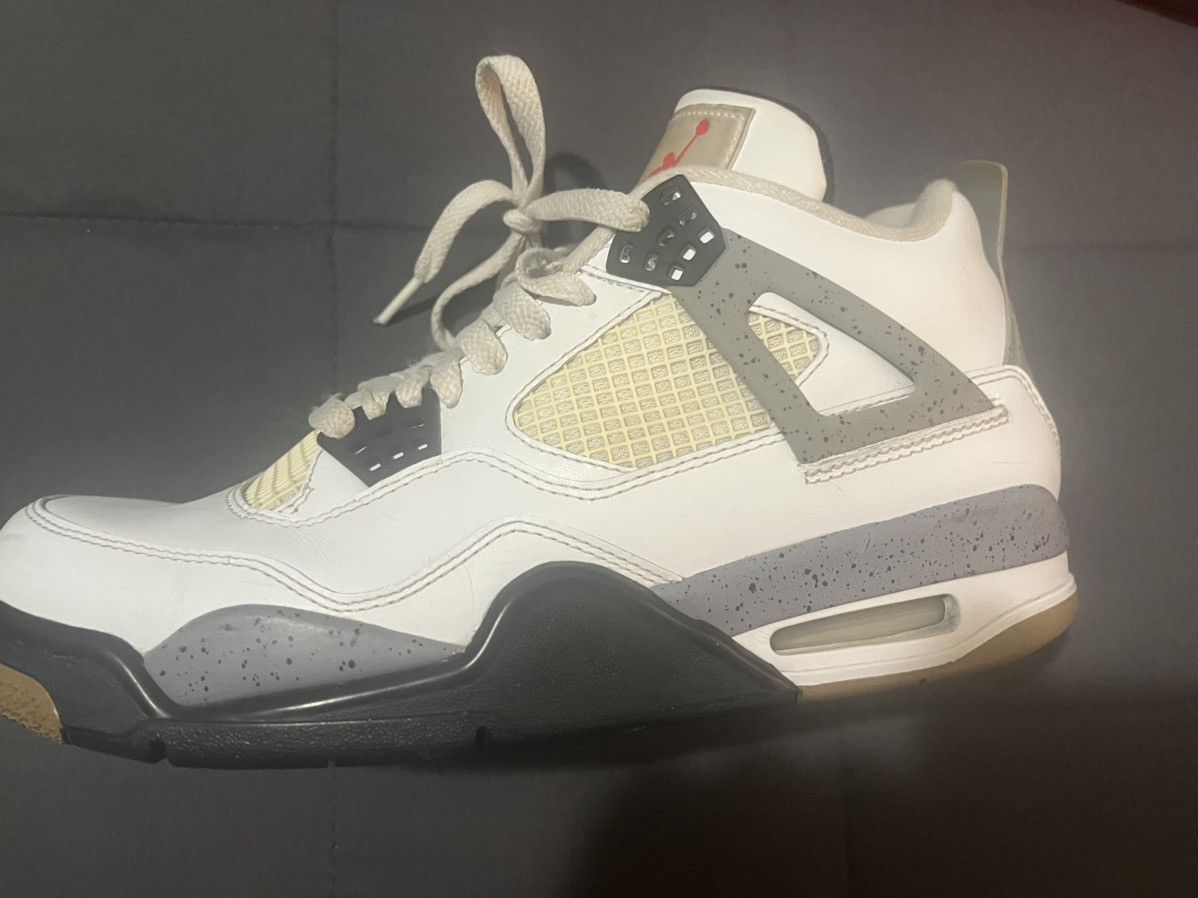 Nike Air Jordan 4 White Cement Size 8 US Size US 8 / EU 41 - 2 Thumbnail