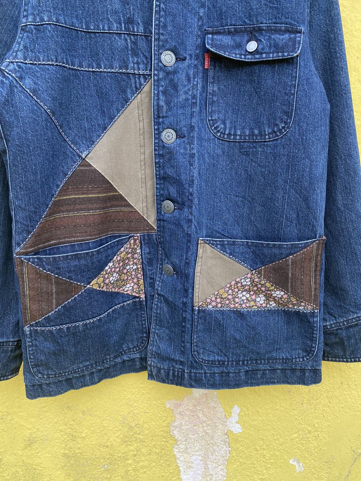 Japanese Brand Vintage titicaca patchwork sashiko boro design jacket Size US L / EU 52-54 / 3 - 14 Thumbnail