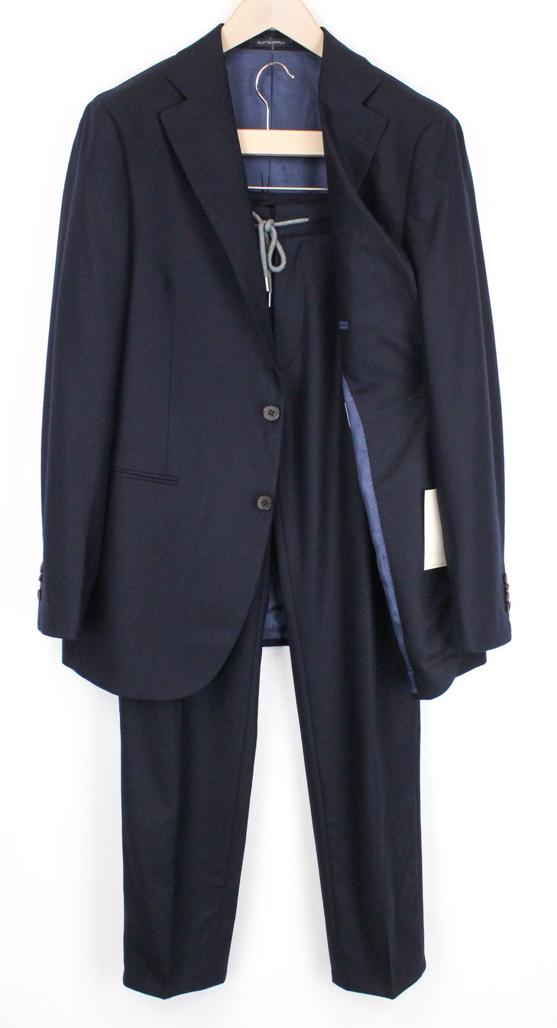 image of Suitsupply La Spalla Uk42R Wool Navy Blue Suit 68538, Men's