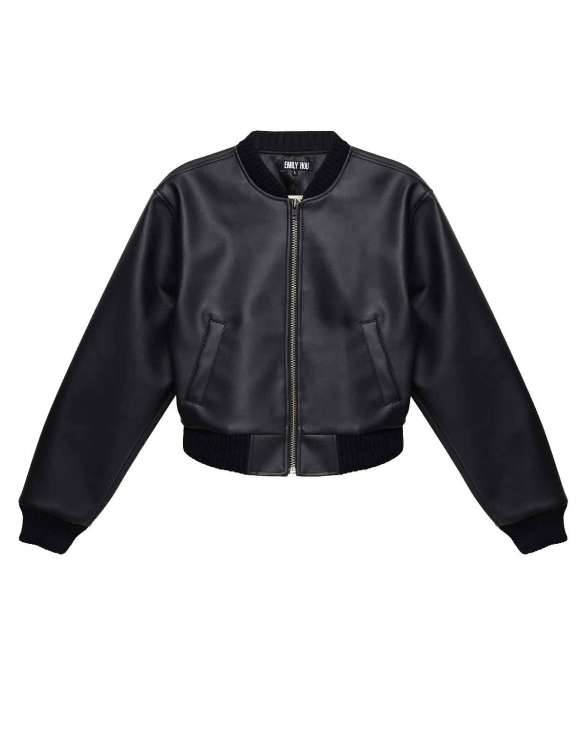 Other Emily Hou Cropped Leather Bomber Size US XL / EU 56 / 4 - 1 Thumbnail