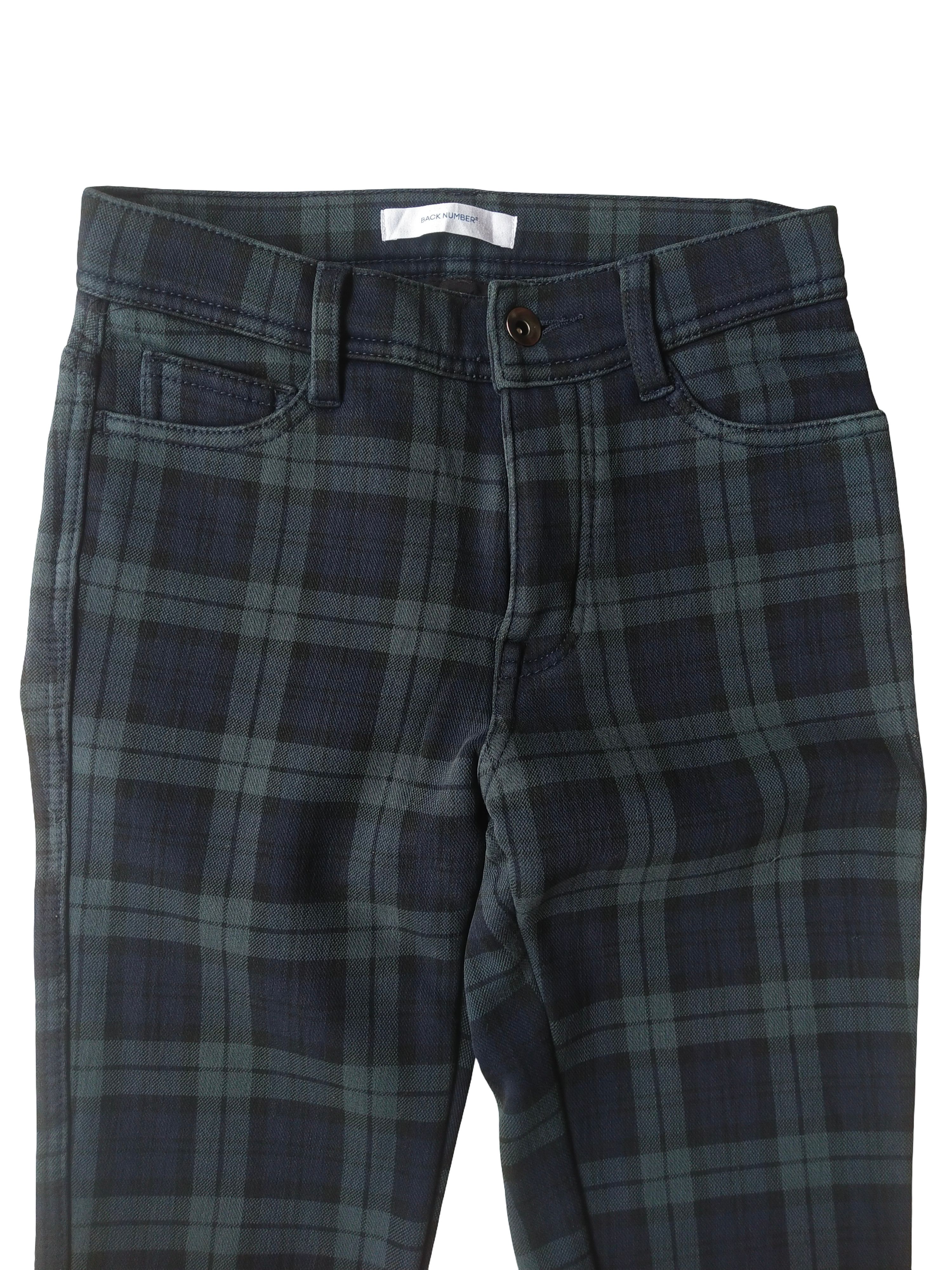Hysteric Glamour Back Number Blackwatch Plaid Fleece Lined Stretch Pants Size 25" / US 0 / IT 36 - 2 Thumbnail