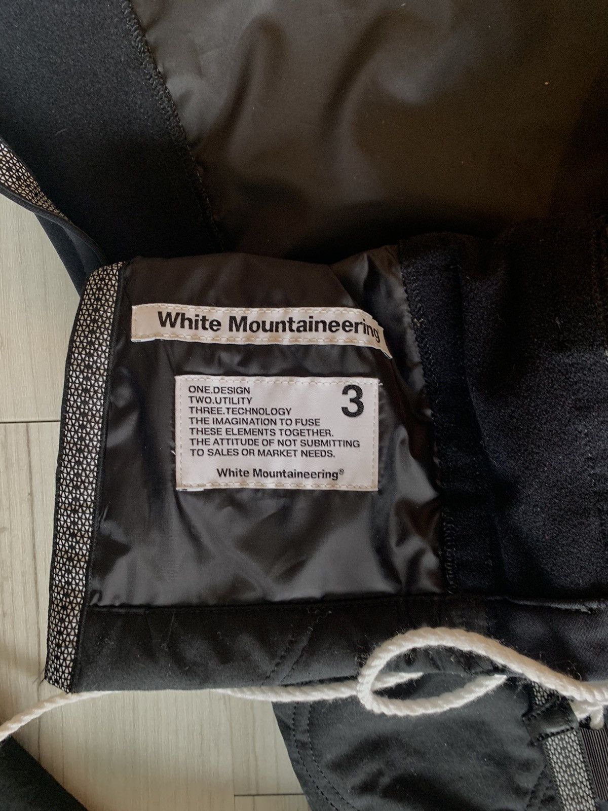 White Mountaineering Black lace- up sweater Size US L / EU 52-54 / 3 - 7 Thumbnail
