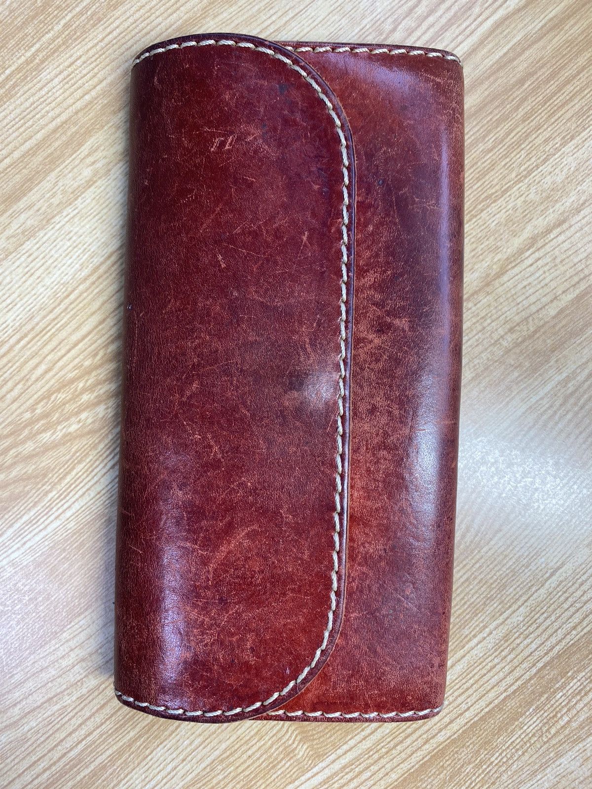 Genuine Leather × Japanese Brand Red Full Leather Long Wallet Size ONE SIZE - 1 Thumbnail
