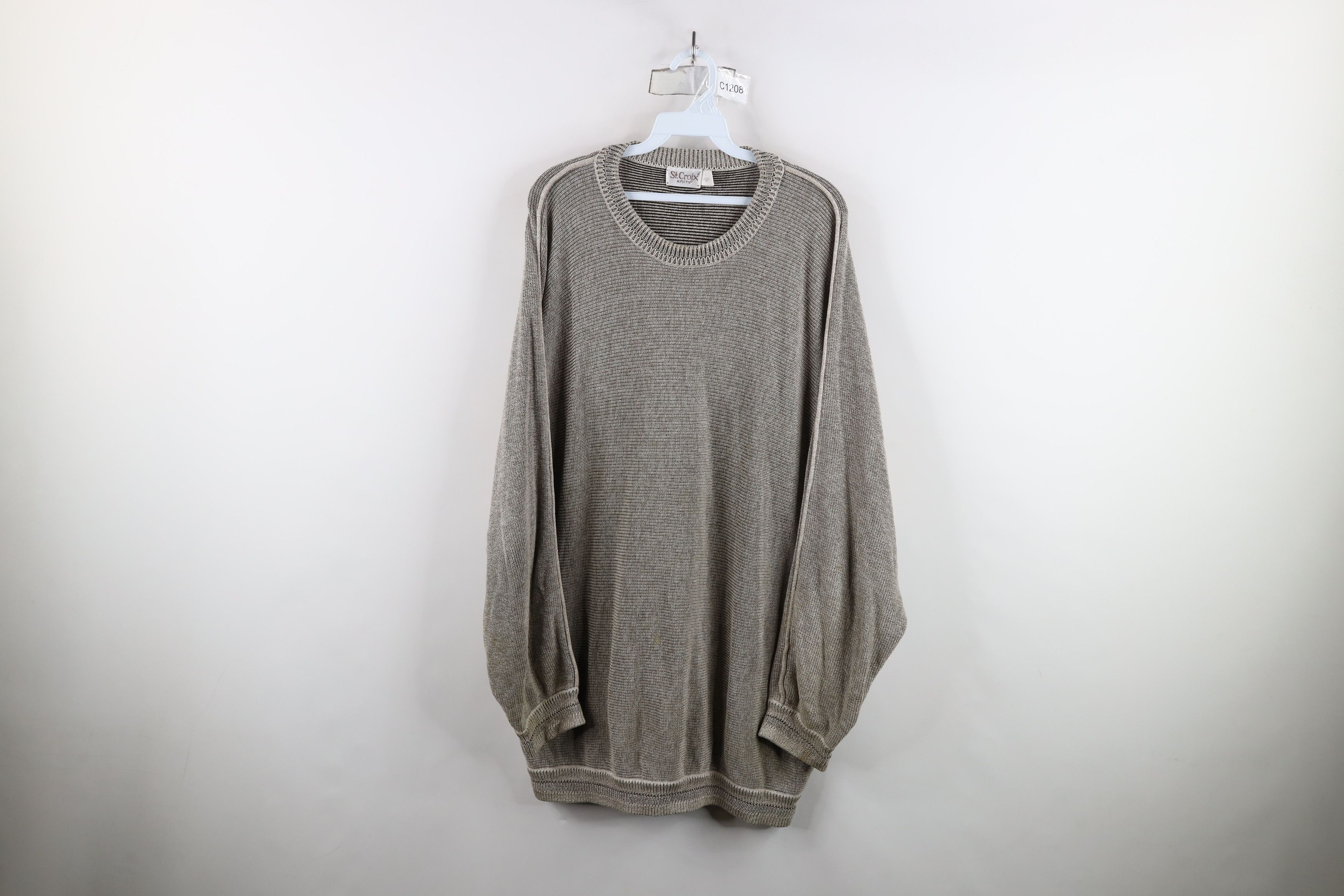 St. Croix × Vintage Vintage 90s St Croix Heavyweight Ribbed Knit Sweater USA Size US L / EU 52-54 / 3 - 1 Thumbnail