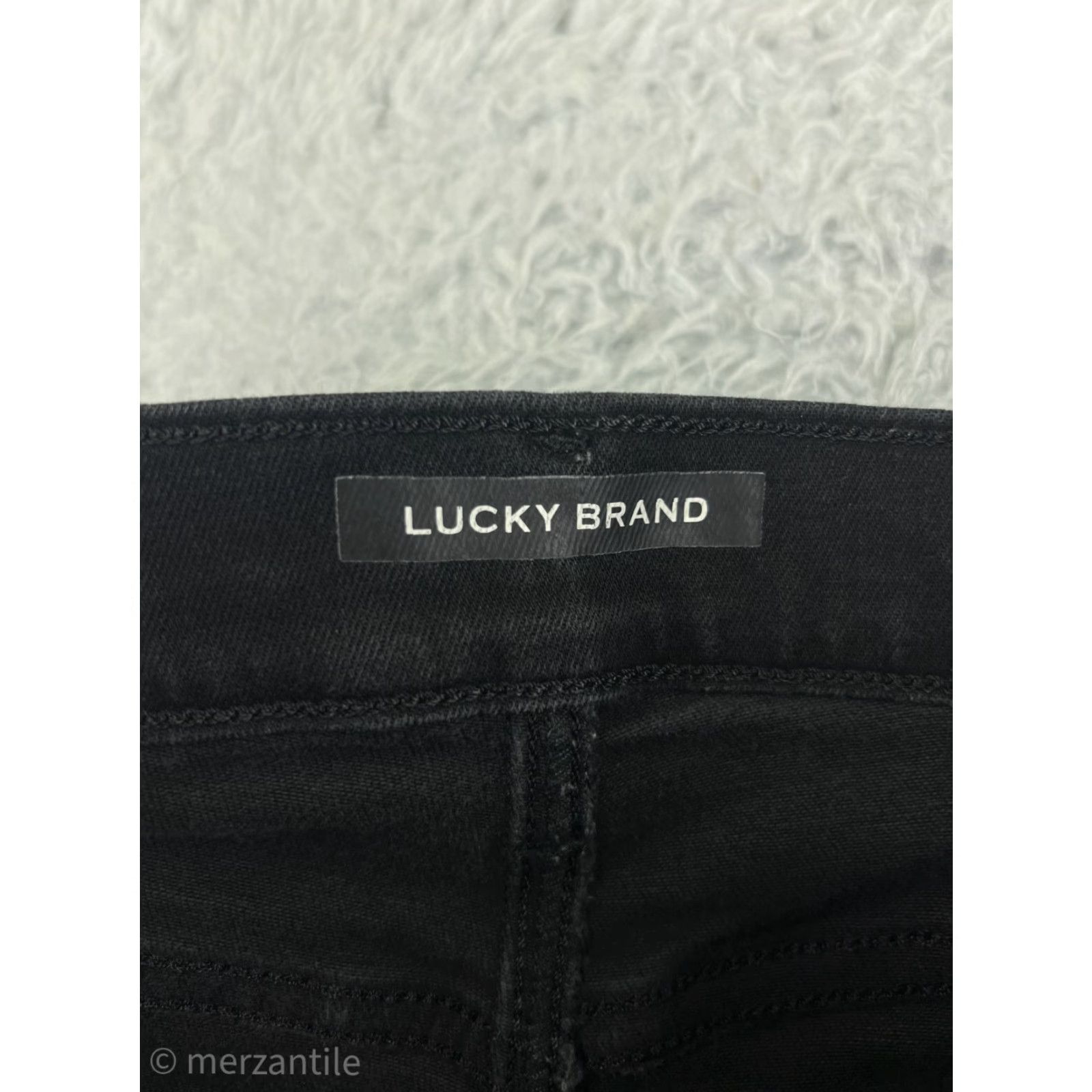 Lucky Brand Lucky Brand Jeans Womens 2 Black Denim Dark Wash Mid Rise Skinny Stretch Jeans - 30 Inseam Size 26" / US 2 / IT 38 - 3 Thumbnail