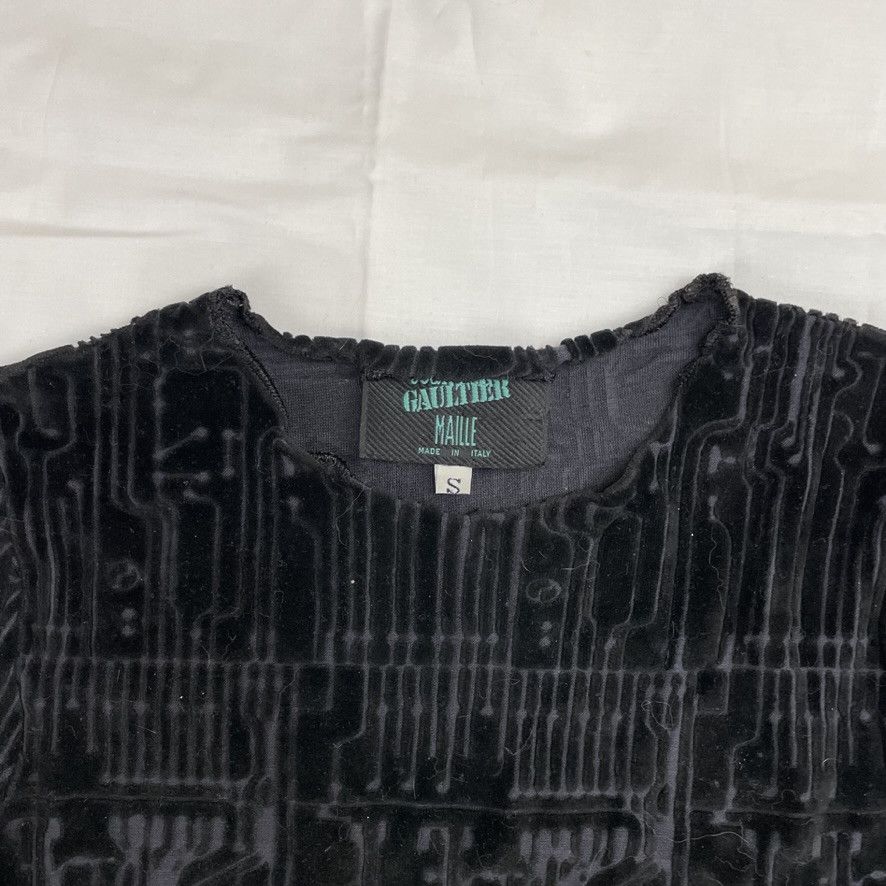 Jean Paul Gaultier AW95 Jean Paul Gaultier Circuitboard Flock Mesh Top Vintage Size US S / EU 44-46 / 1 - 4 Thumbnail