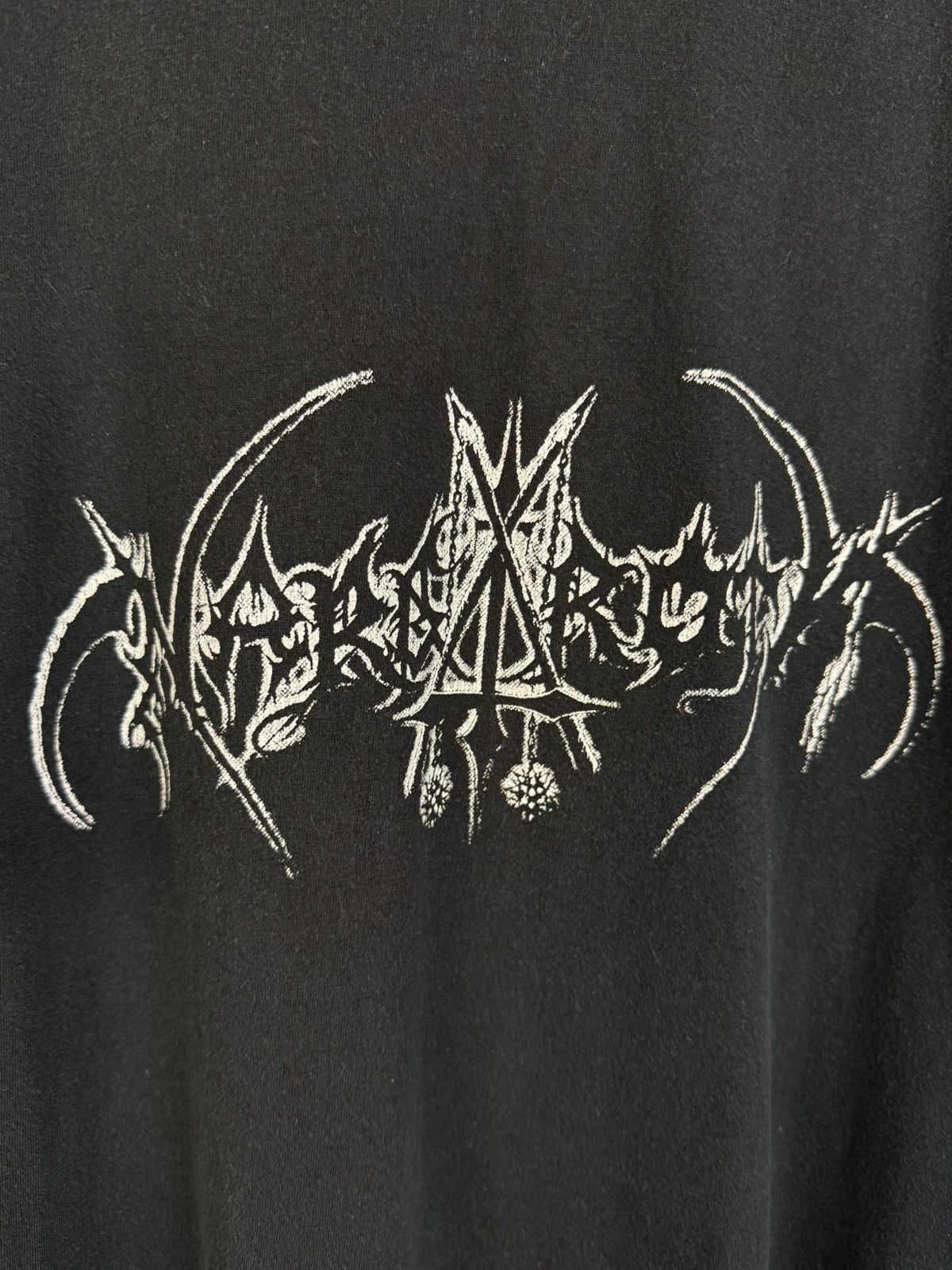 Band Tees 00s Vintage Nargaroth Black Metal Band Center Logo T-Shirt Size US XL / EU 56 / 4 - 2 Thumbnail
