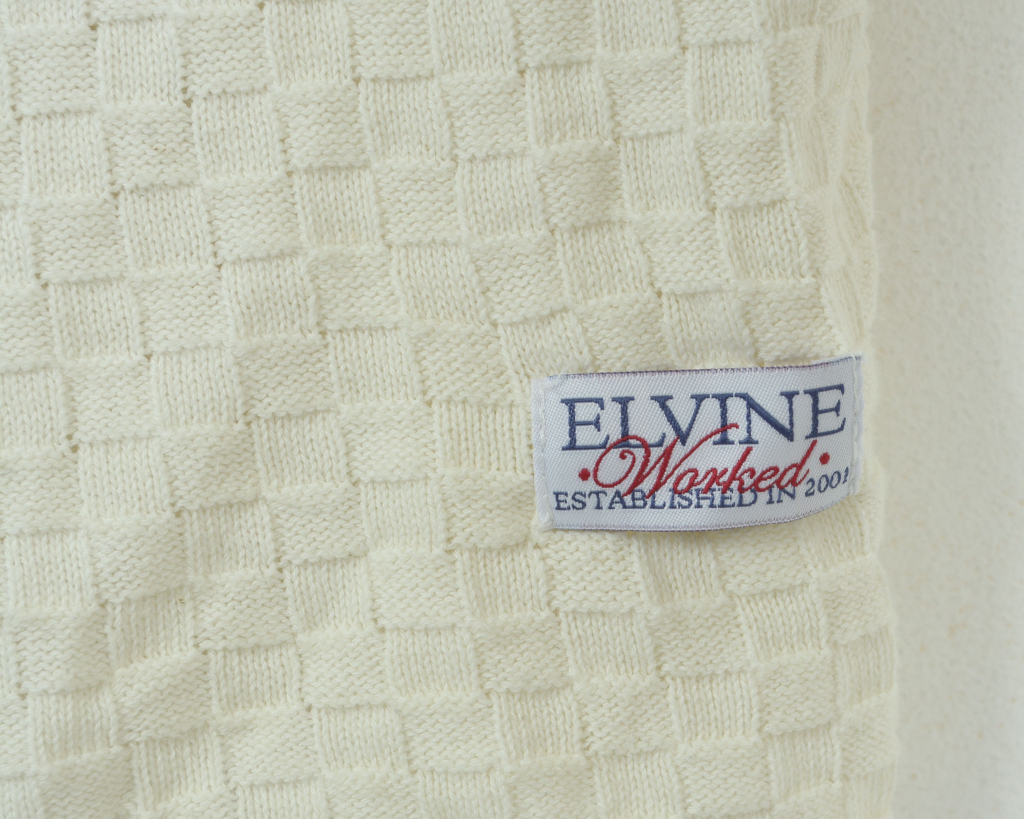 ELVINE Knit Sweater XL White Cotton Jumper Pullover Sweatshirt Size US XL / EU 56 / 4 - 2 Thumbnail