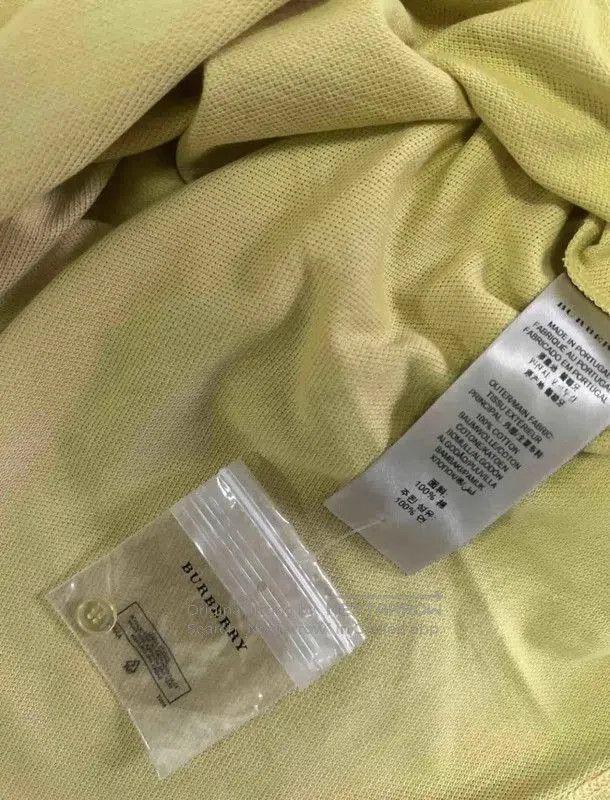 Burberry Burberry Yellow Cotton Men's Polo Shirt. Size US S / EU 44-46 / 1 - 4 Thumbnail