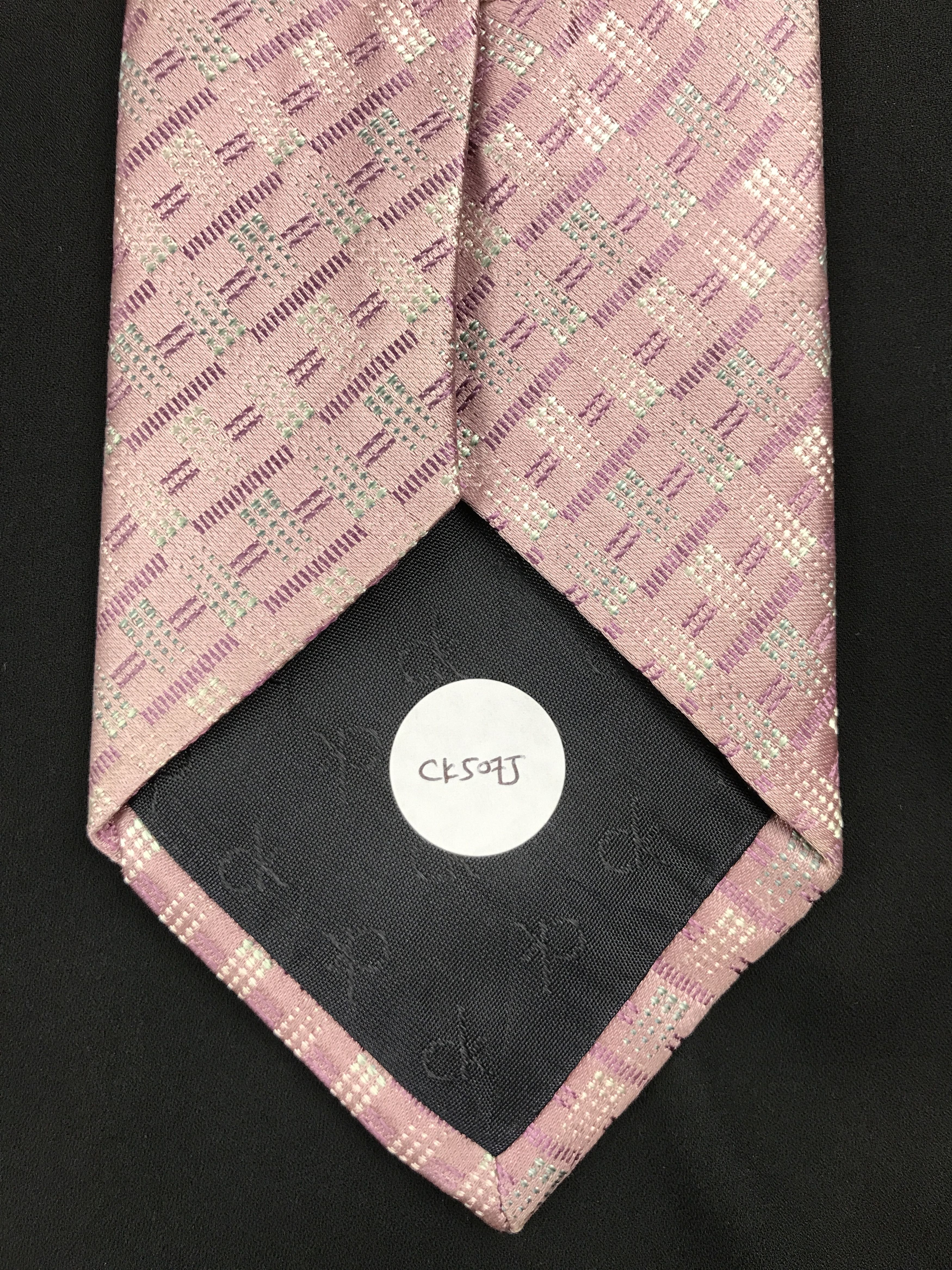 Calvin Klein × Designer × Vintage Vintage Calvin Klein Silk Necktie Size ONE SIZE - 8 Thumbnail